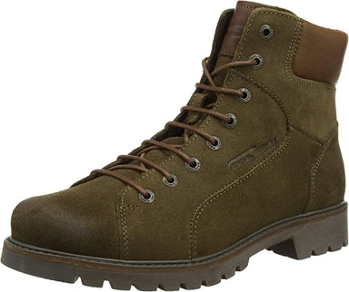 'Outback' damstövel med varmfodrad snörning - Grön - Chaplinshoes'Outback' damkänga med varmfodrad spets - GreenCamel Active