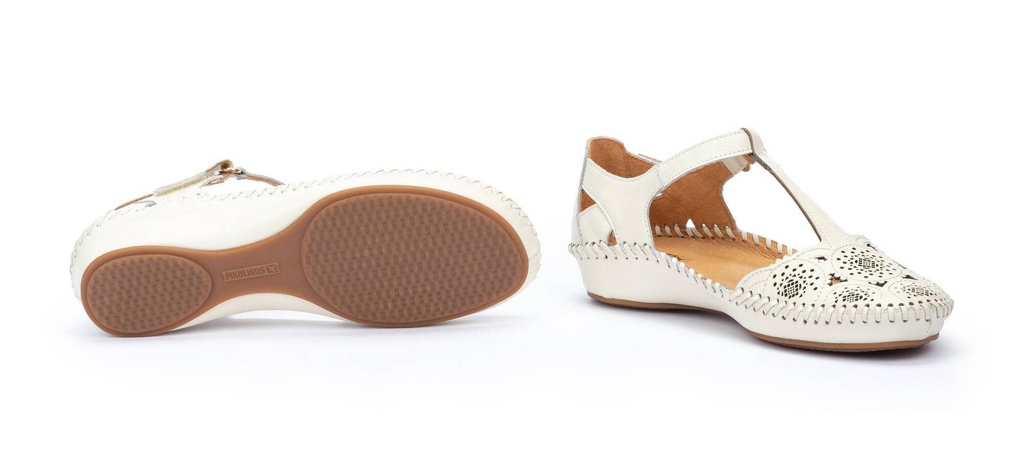 'P. Vallarta' women's sandal - Off white - Chaplinshoes'P. Vallarta' women's sandal - Off whitePikolinos