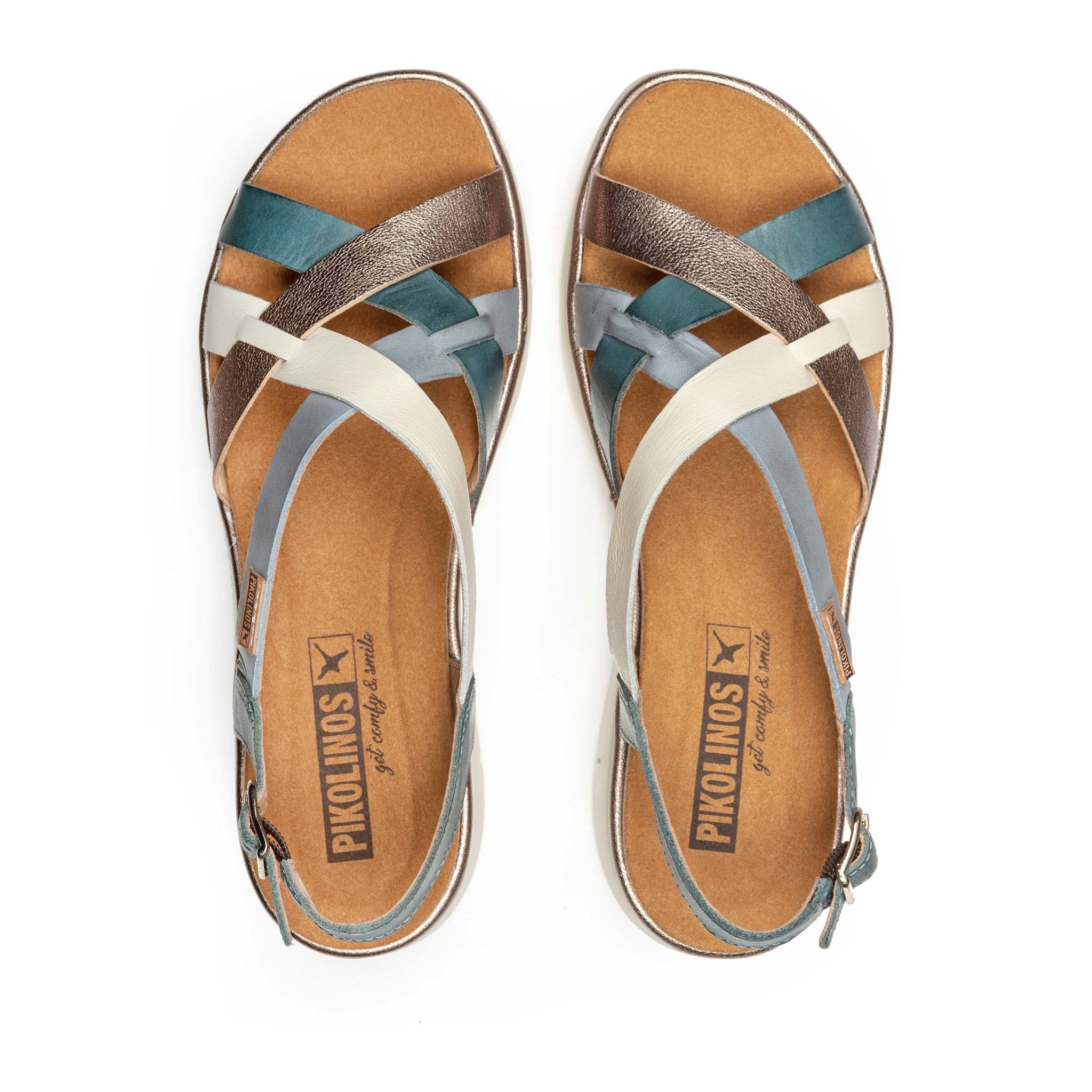 'Palma' women's sandal - blue mix - Chaplinshoes'Palma' women's sandal - blue mixPikolinos