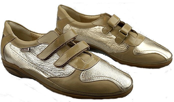 Sneaker de mujer con doble tira 'PARNEL' - taupe plata - ChaplinshoesZapatilla de mujer con doble tira 'PARNEL' - taupe plataMephisto