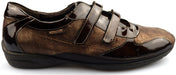 Damessneaker 'PARNEL' met dubbele bandjes - Bruin metallic - ChaplinshoesDamessneaker 'PARNEL' met dubbele bandjes - Bruin metallicMephisto