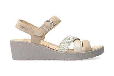 Damessandaal 'Pietra' brede pasvorm (H) - Beige mix - ChaplinshoesDamessandaal 'Pietra' brede pasvorm (H) - Beige mix Mephisto