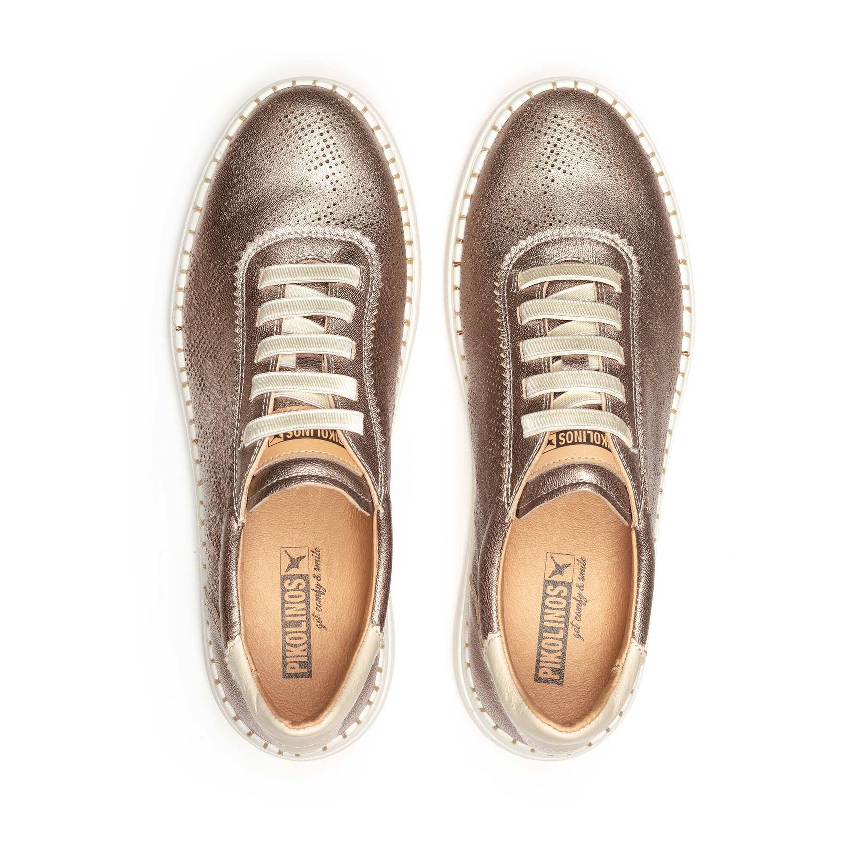 Sneaker à lacets pour femme 'Arenas' - Bronze