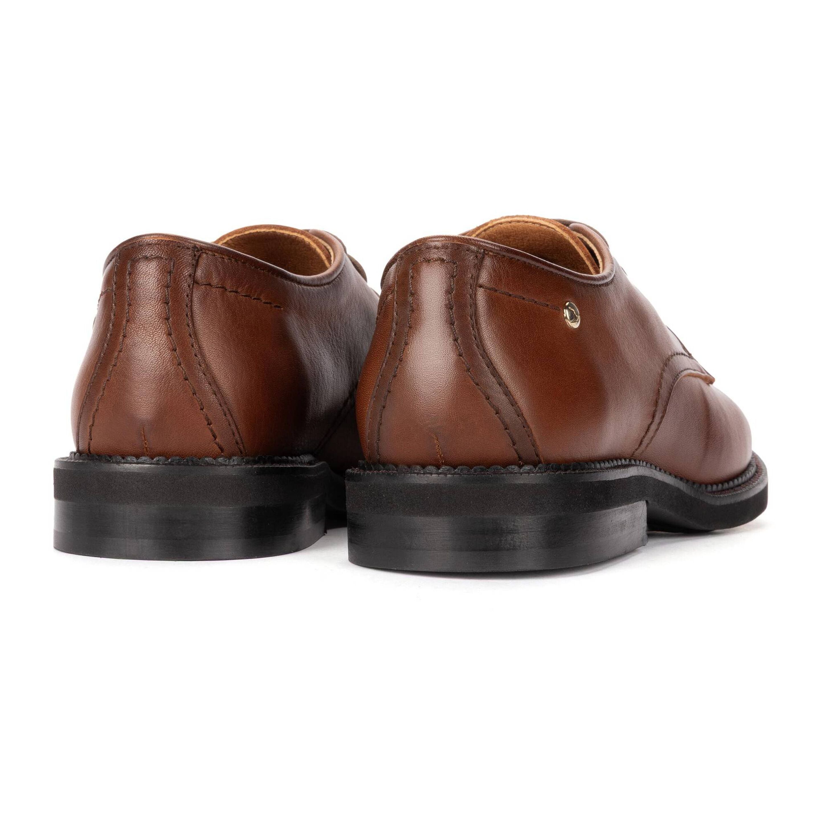 Damen-Schnürschuhe 'Deva' aus Leder - braun
