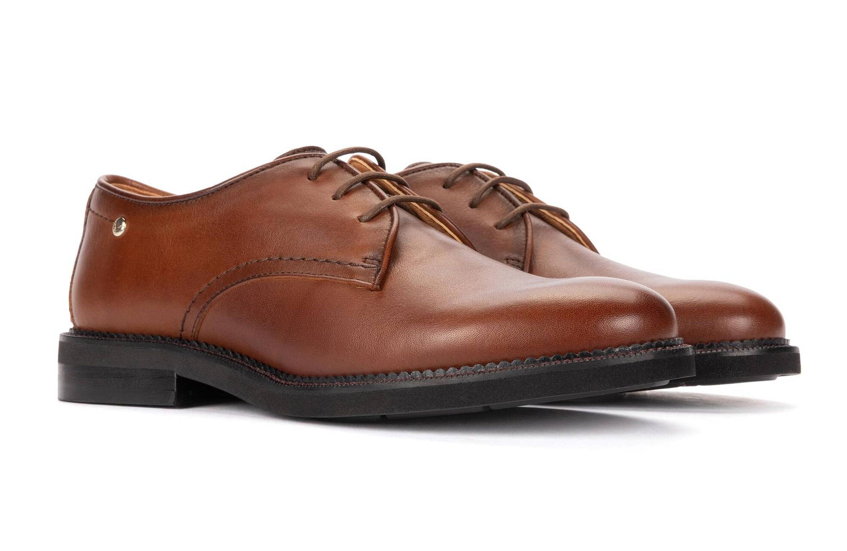 Damen-Schnürschuhe 'Deva' aus Leder - braun