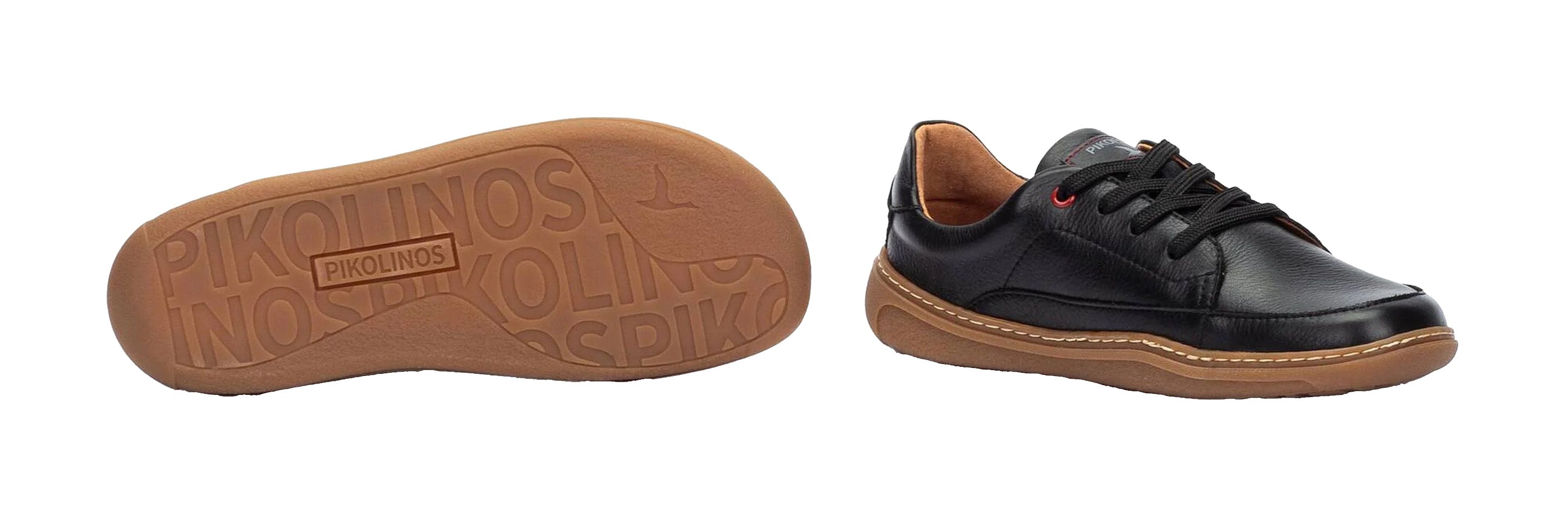 Zapato descalzo con cordones para mujer 'Aranjuez' - Negro