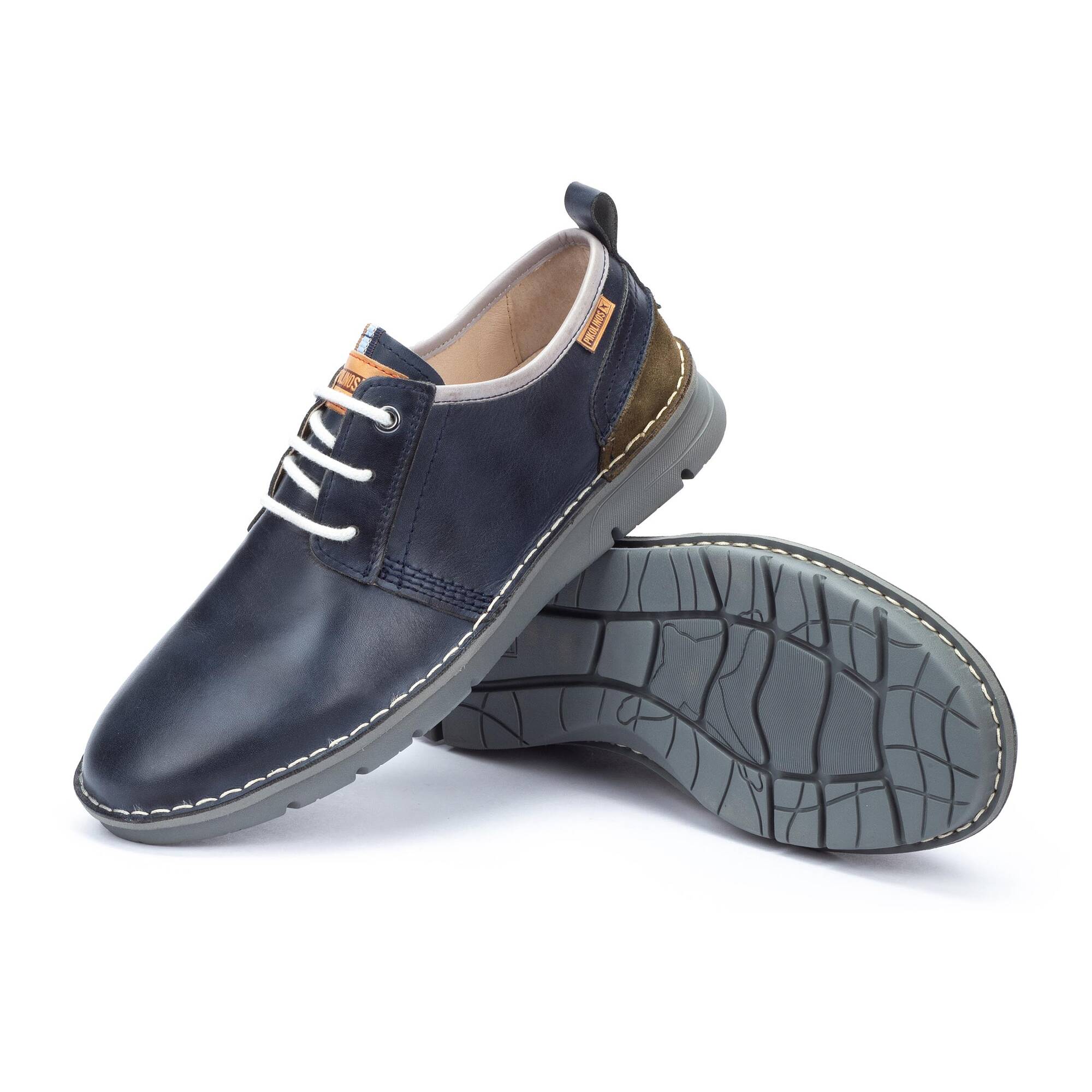 'Rivas' men's lace-up shoe - blue