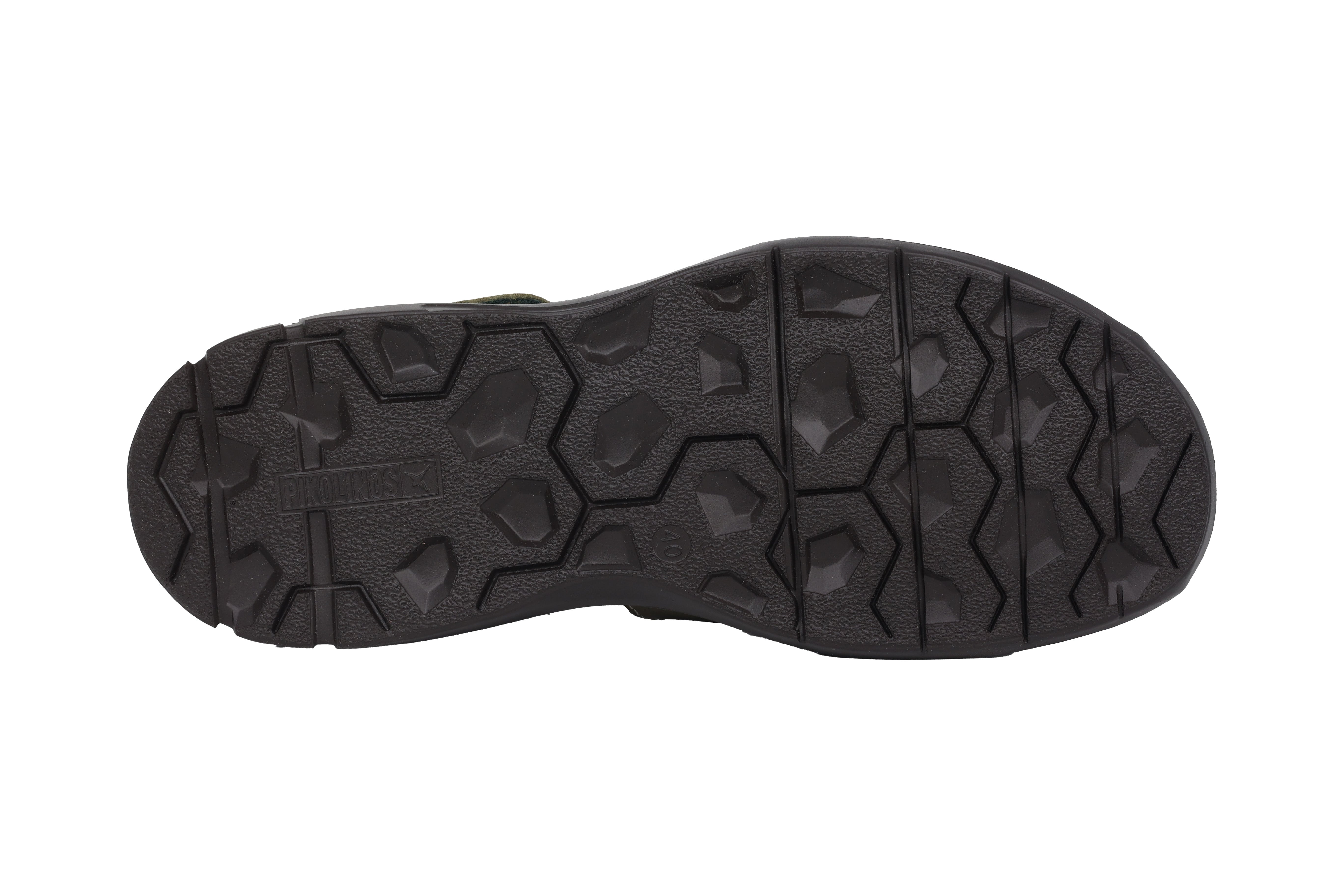 Halfgesloten herensandaal 'Oropesa' - Groen