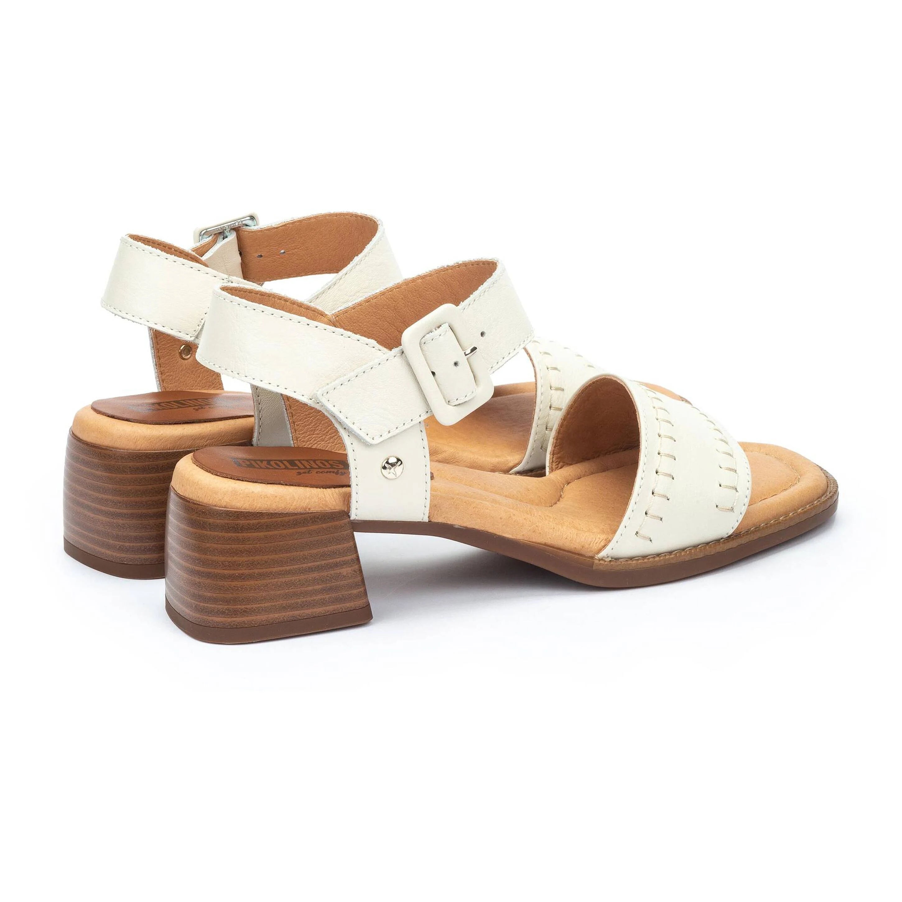 Damessandaal 'Oliva' - gebroken wit