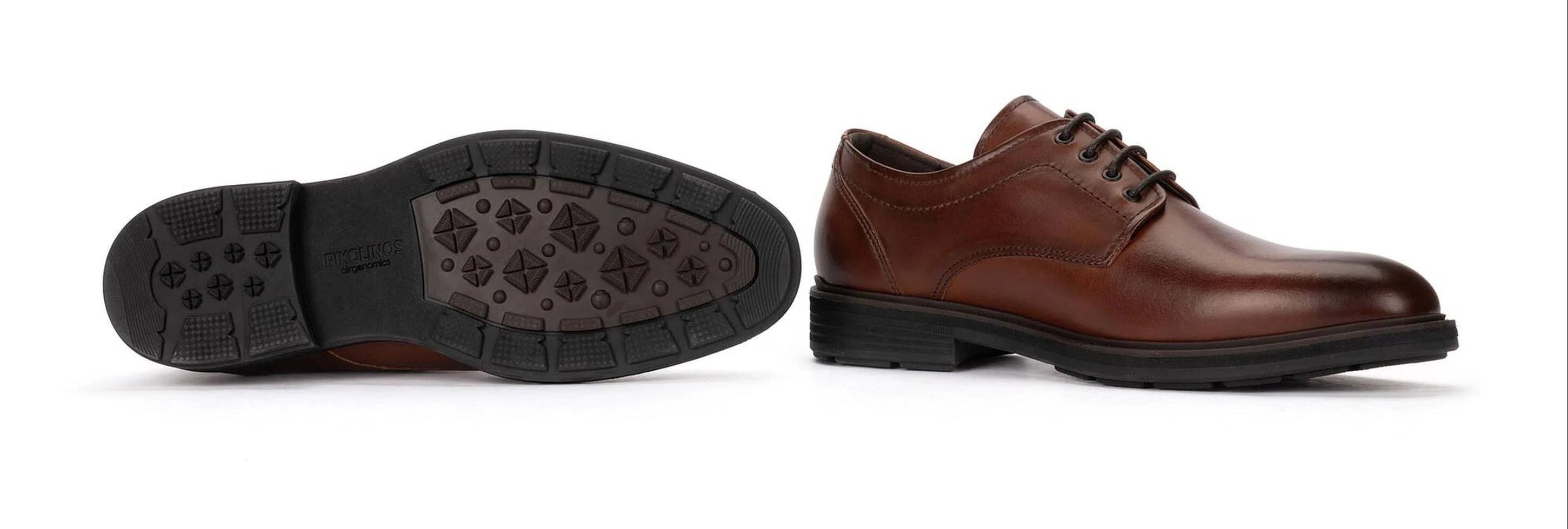 Herren-Schnürschuh 'Pamplona' aus Leder - braun