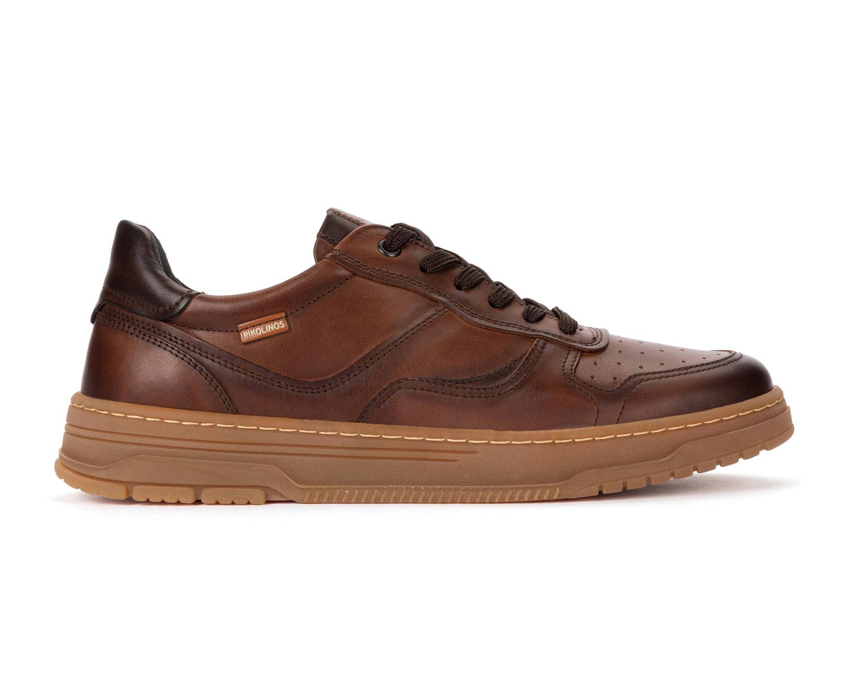 'Salinas' men's leather sneaker - brown