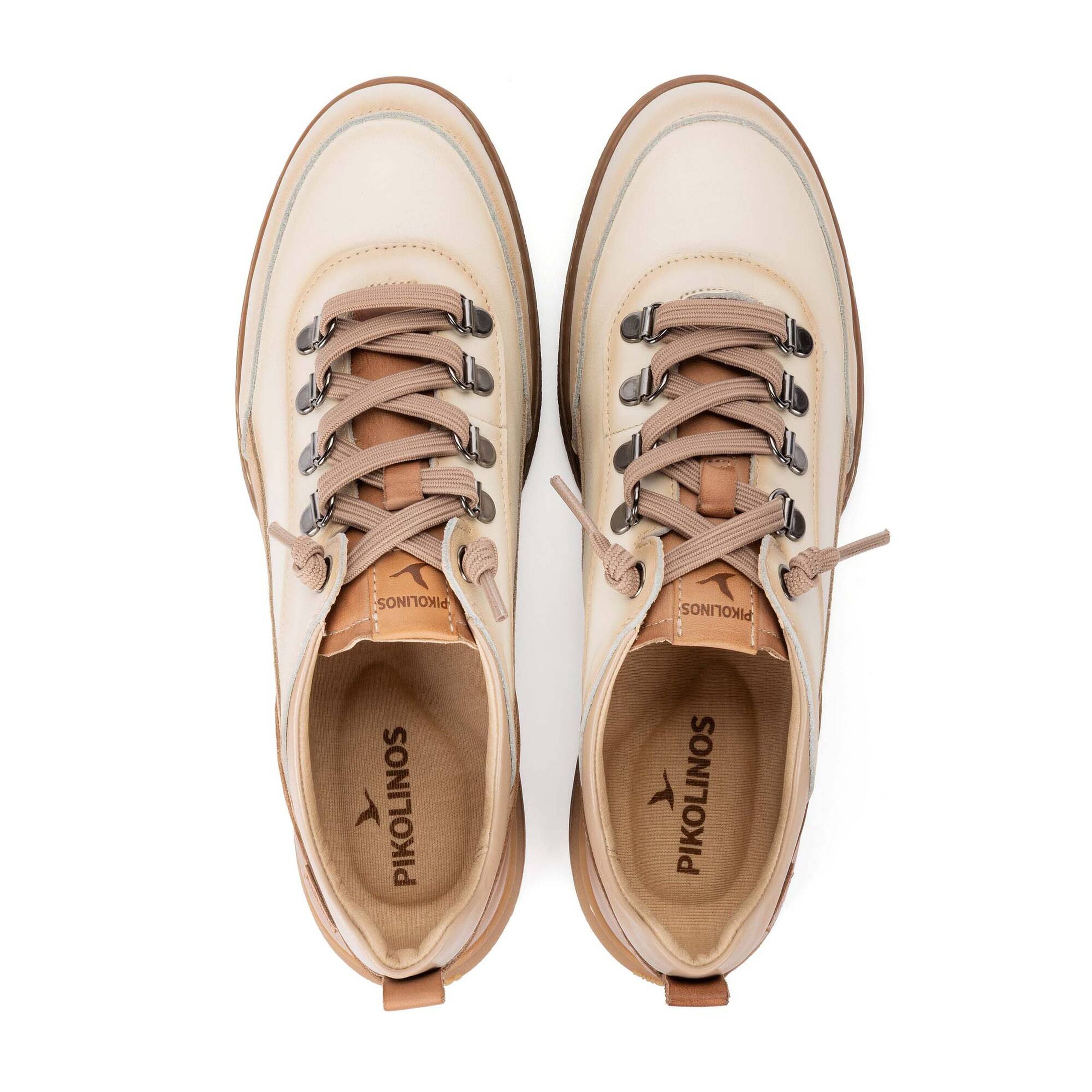 Niedriger Damen-Schnürsneaker 'Viana' - gebrochenes Weiß