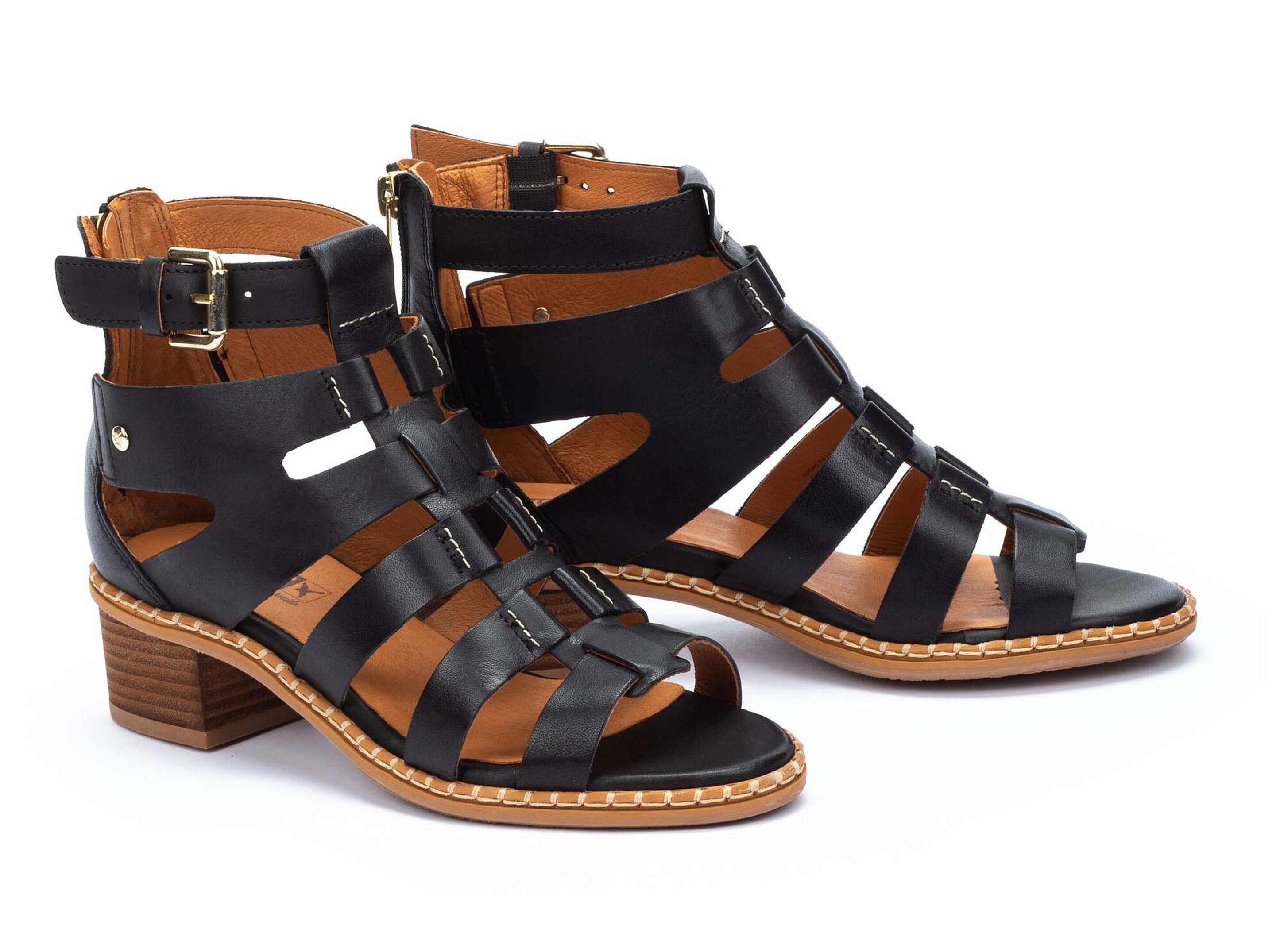 Damessandaal 'Blanes' - zwart