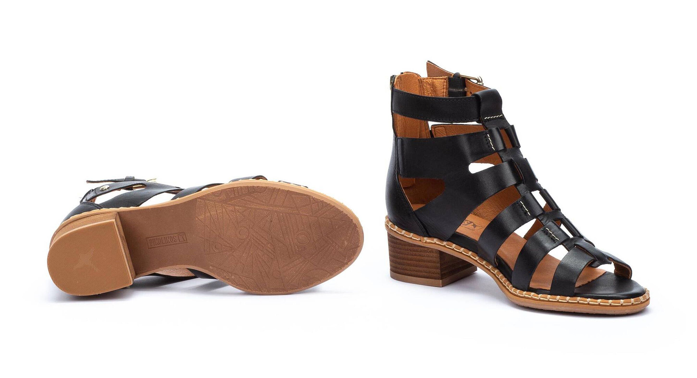 Damessandaal 'Blanes' - zwart