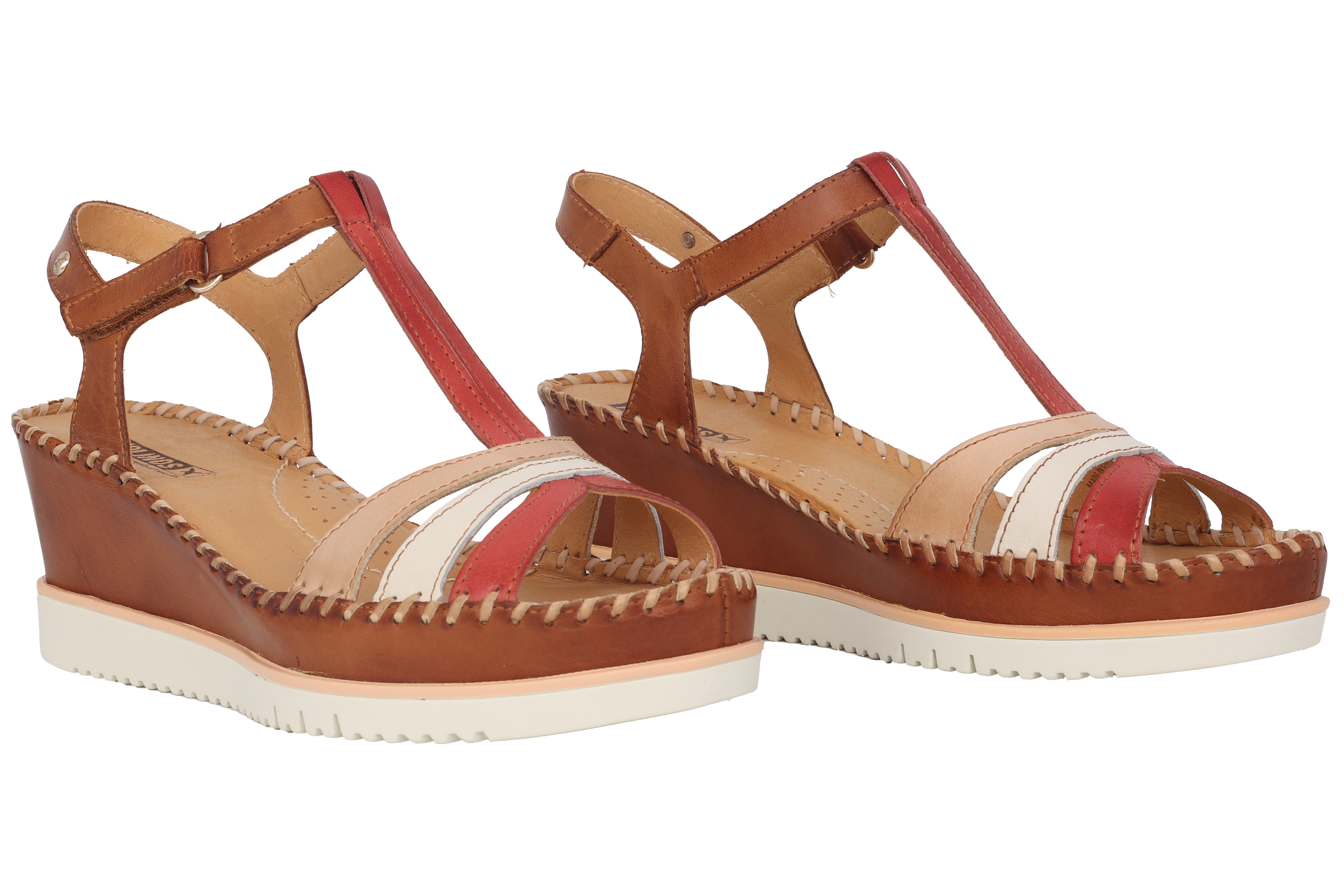 Sandale femme 'Aguadulce' - mélange rouge