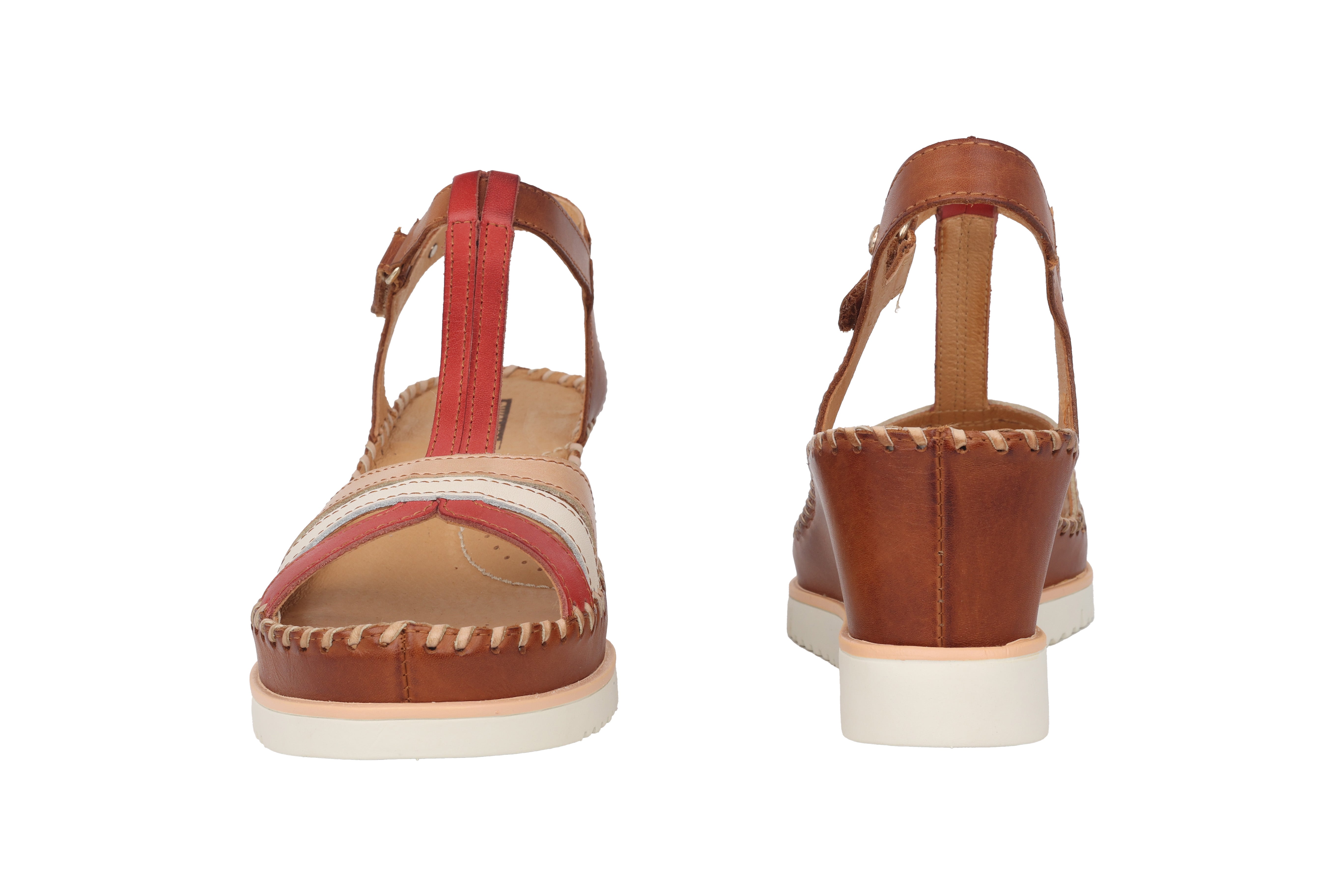 Sandale femme 'Aguadulce' - mélange rouge