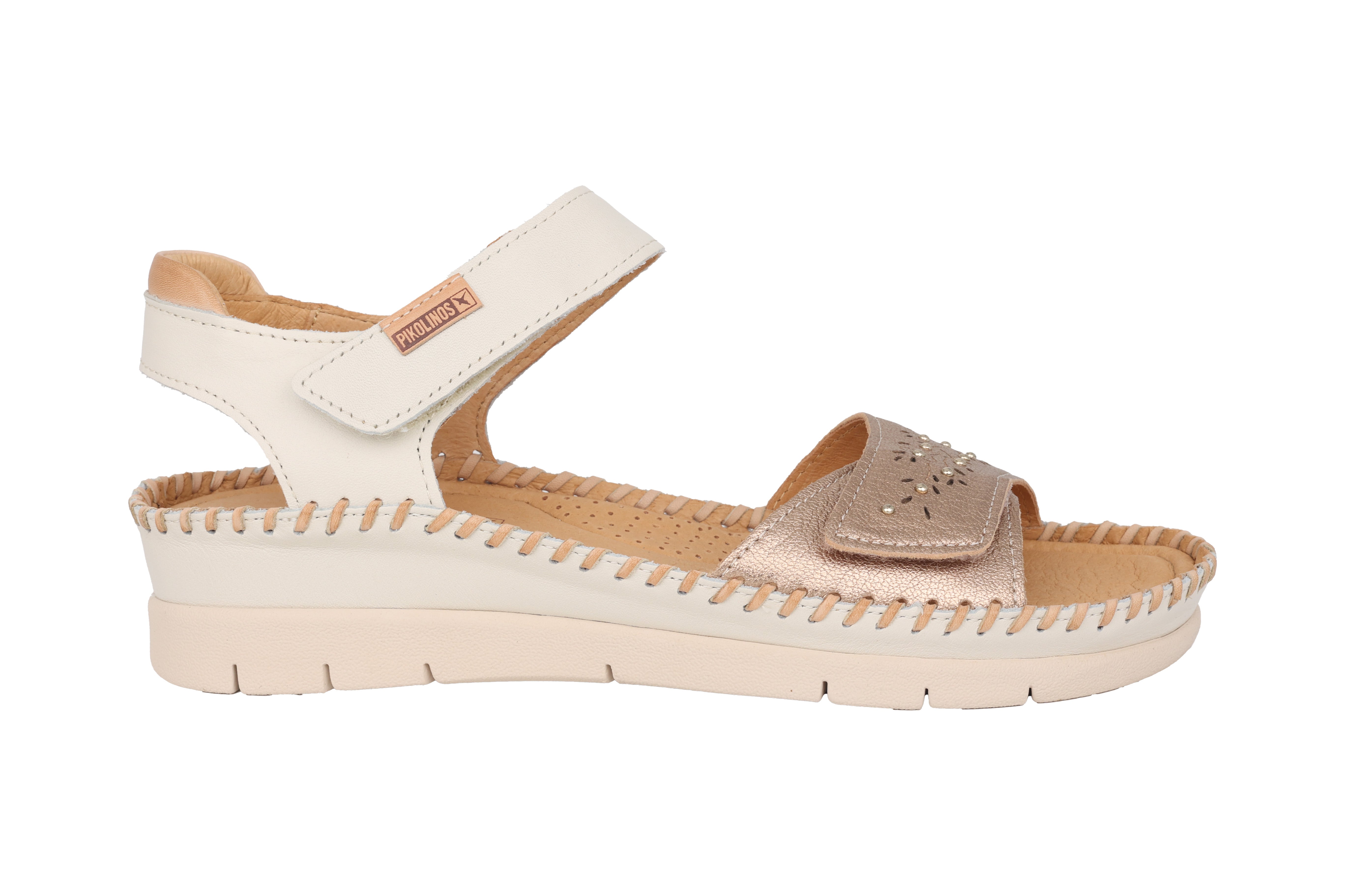 Damensandale 'Altea' - Goldweiß