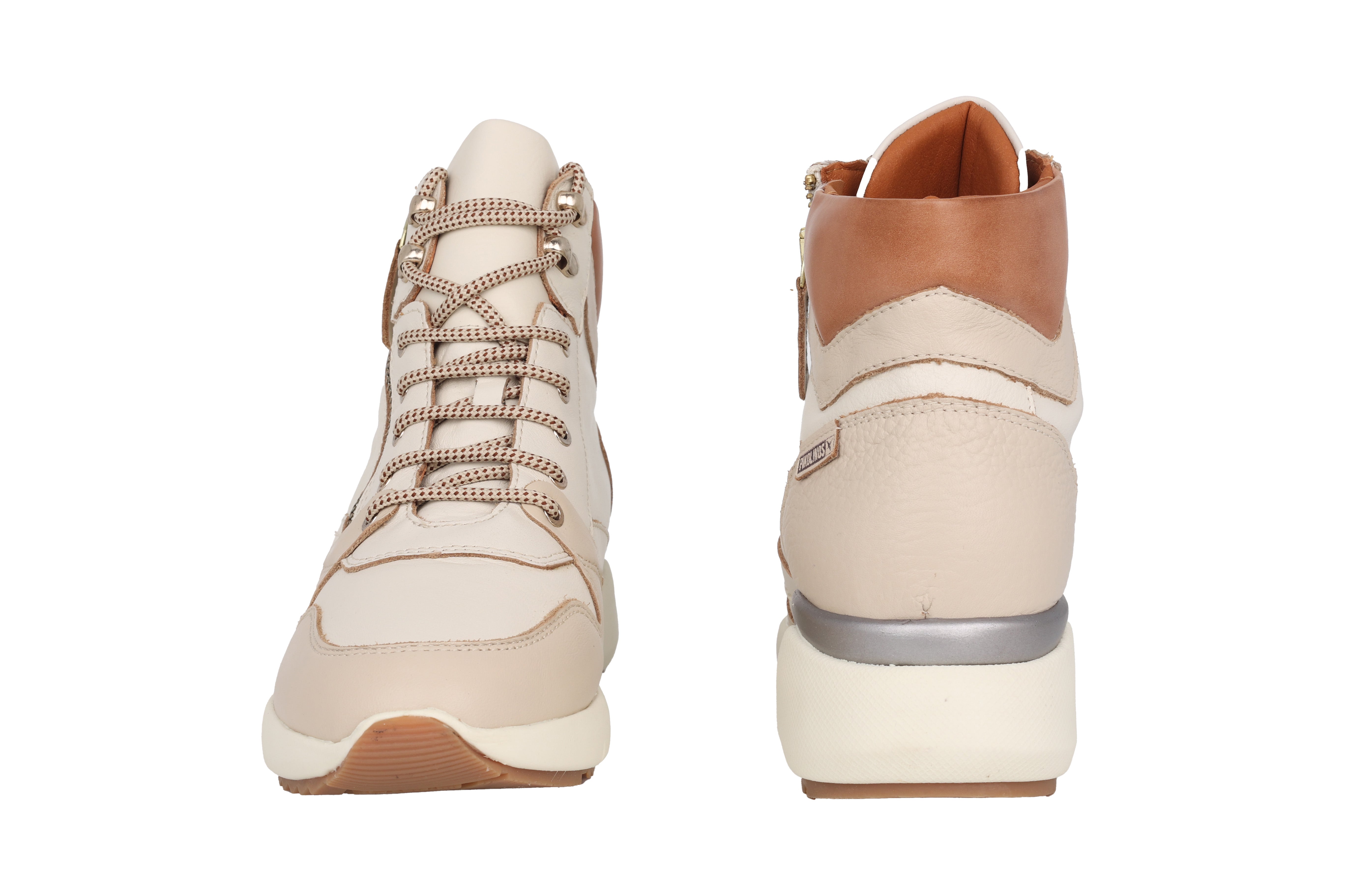 Bottine à lacets pour femme 'Sella' - Blanc cassé