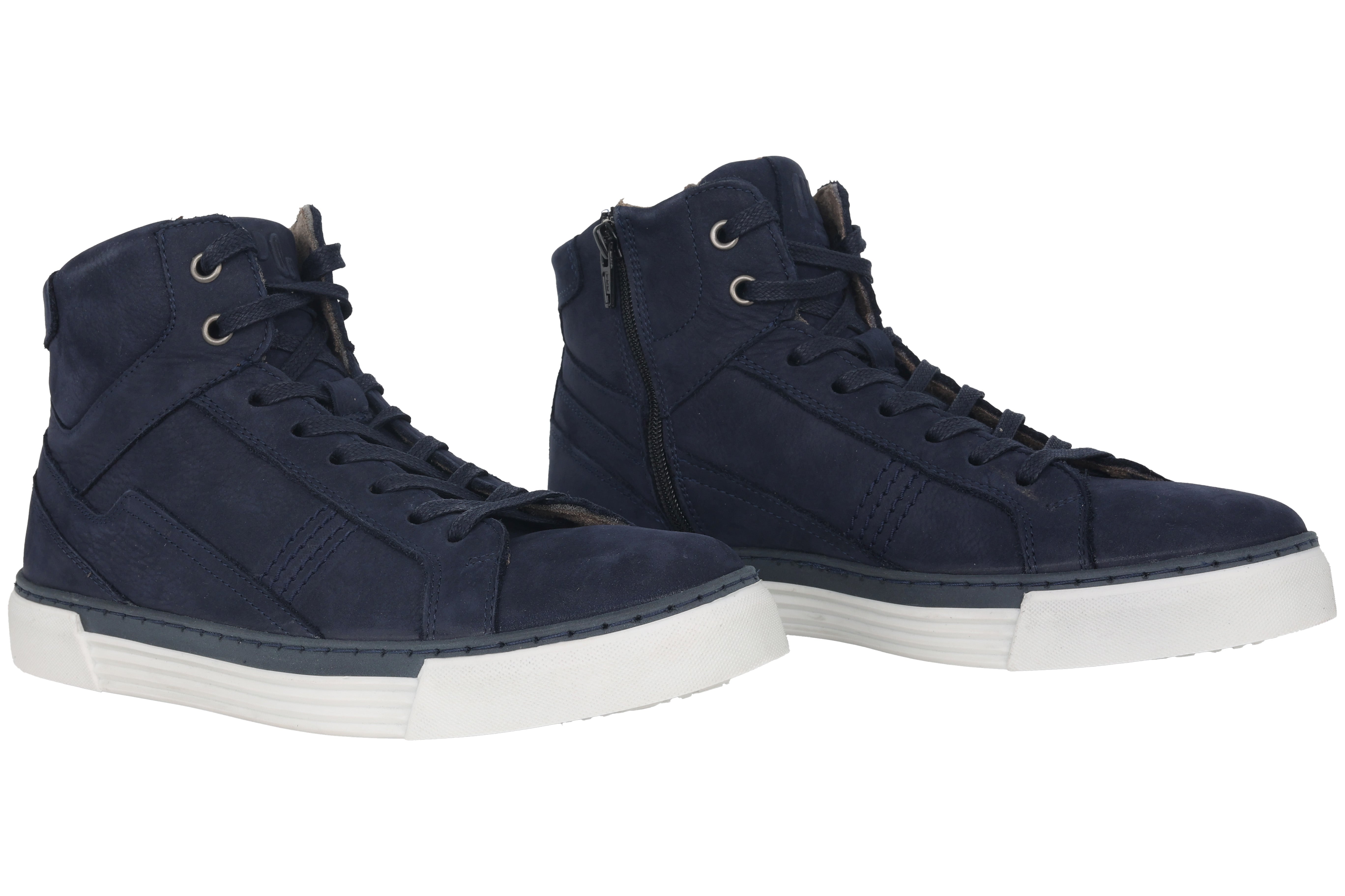 '0460.14.07' herensneakerlaars met veters - Blauw