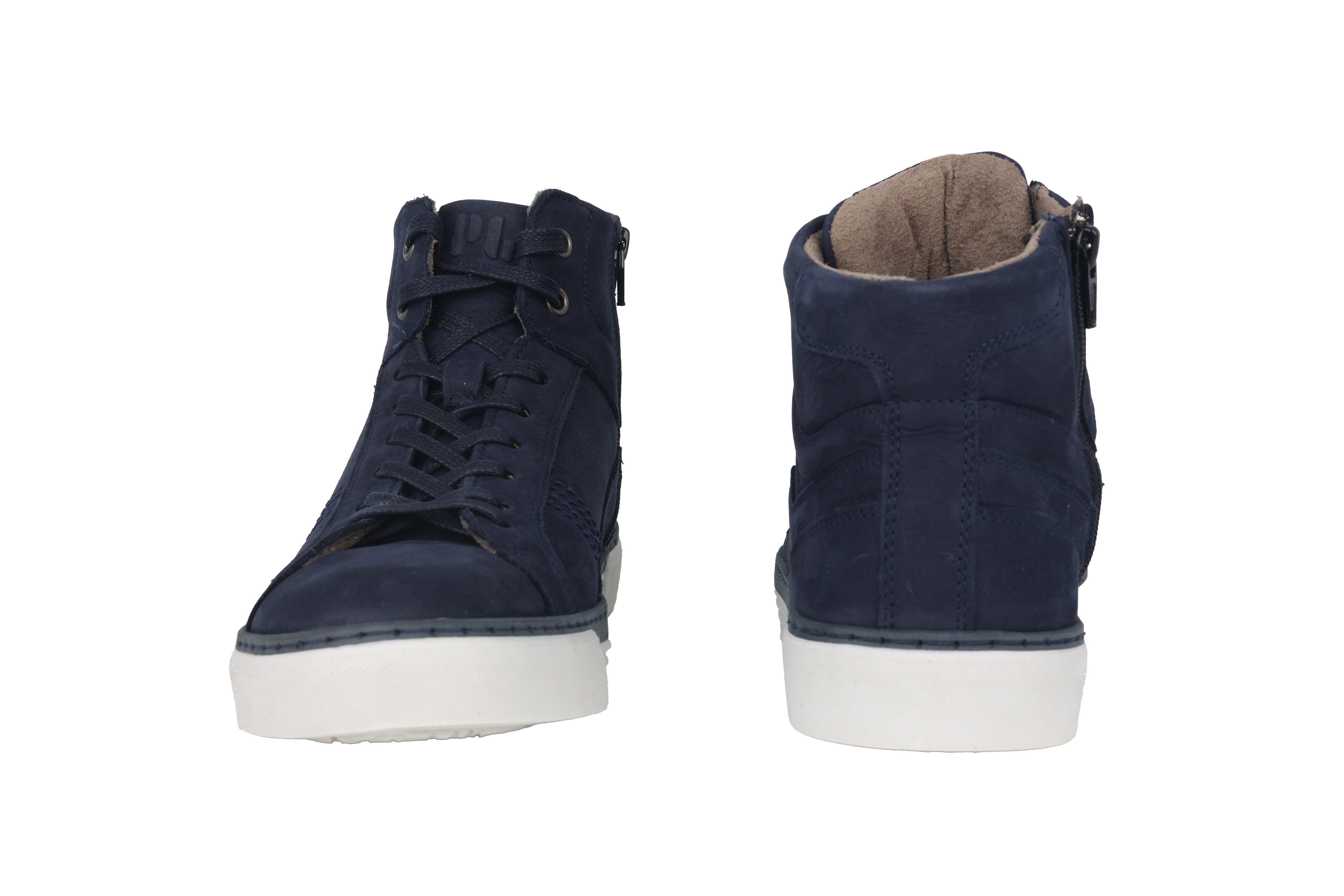 '0460.14.07' herensneakerlaars met veters - Blauw