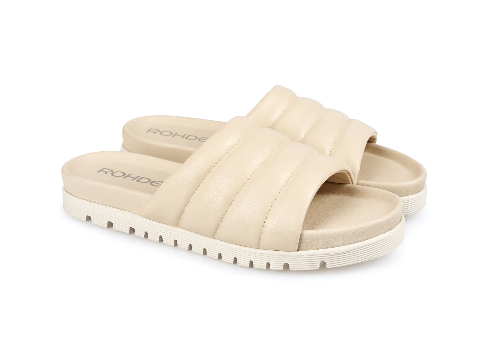 'Ponza' slidesandaler til kvinder - begie - Chaplinshoes'Ponza' slidesandal til kvinder - begieRohde
