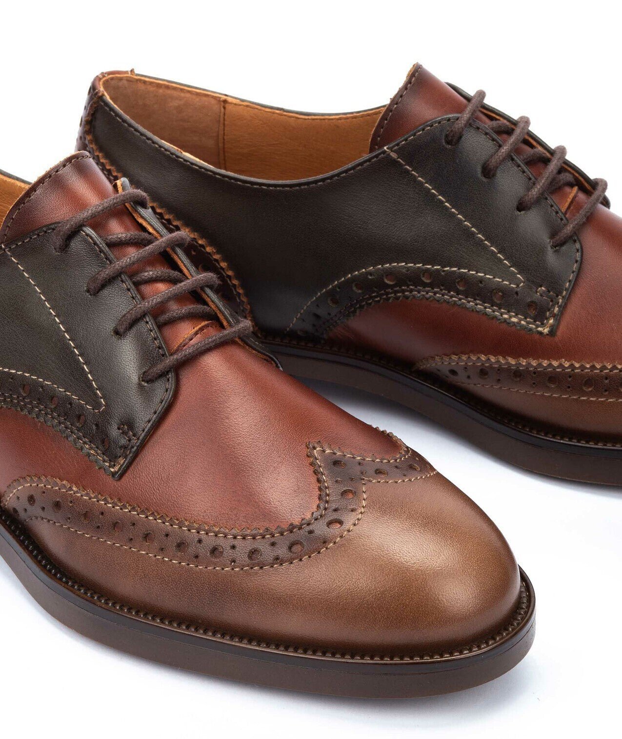 'Puertollano' dames veterschoen - Bruin - Chaplinshoes'Puertollano' dames veterschoen - BruinPikolinos