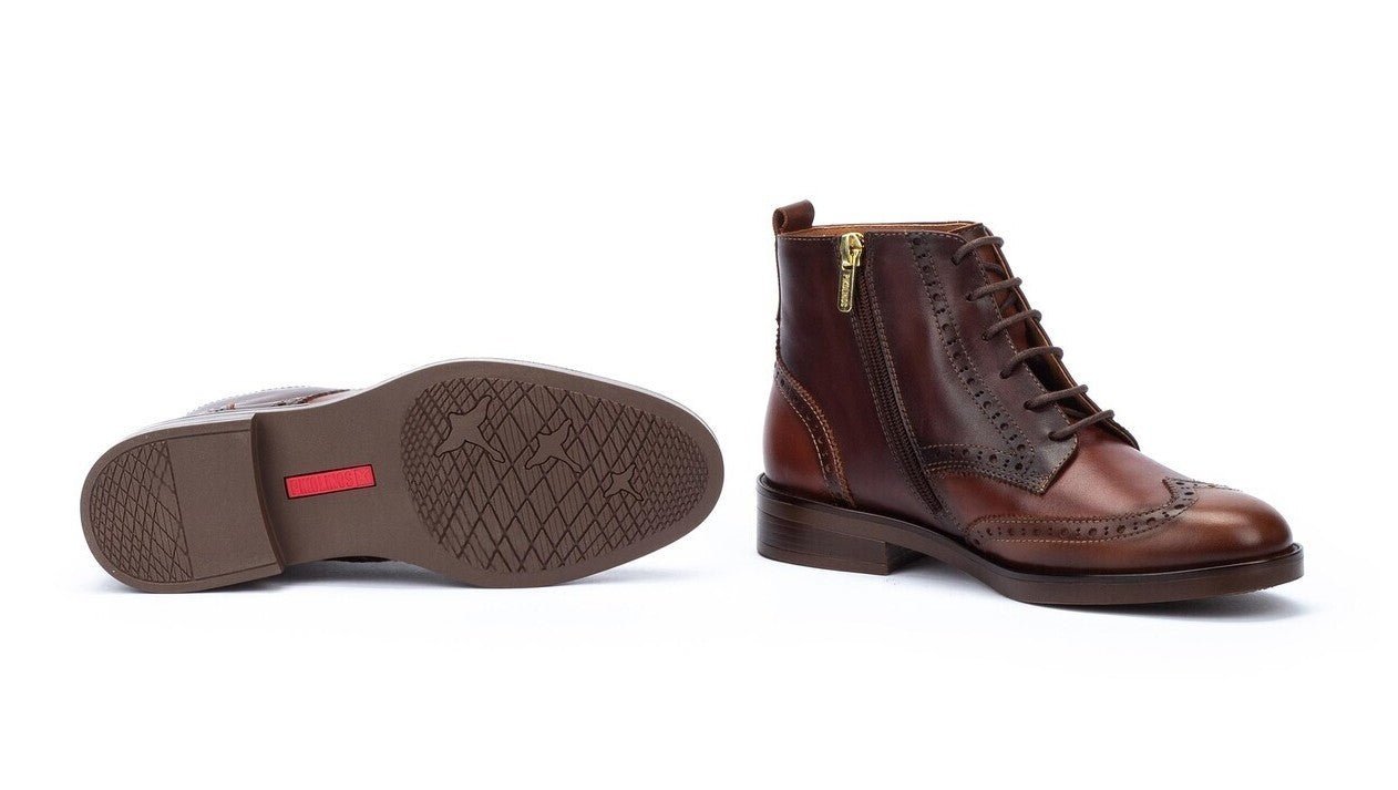 'Puertollano' dames veter - ritslaars - Bruin - Chaplinshoes'Puertollano' dames veter - ritssluiting - BruinPikolinos