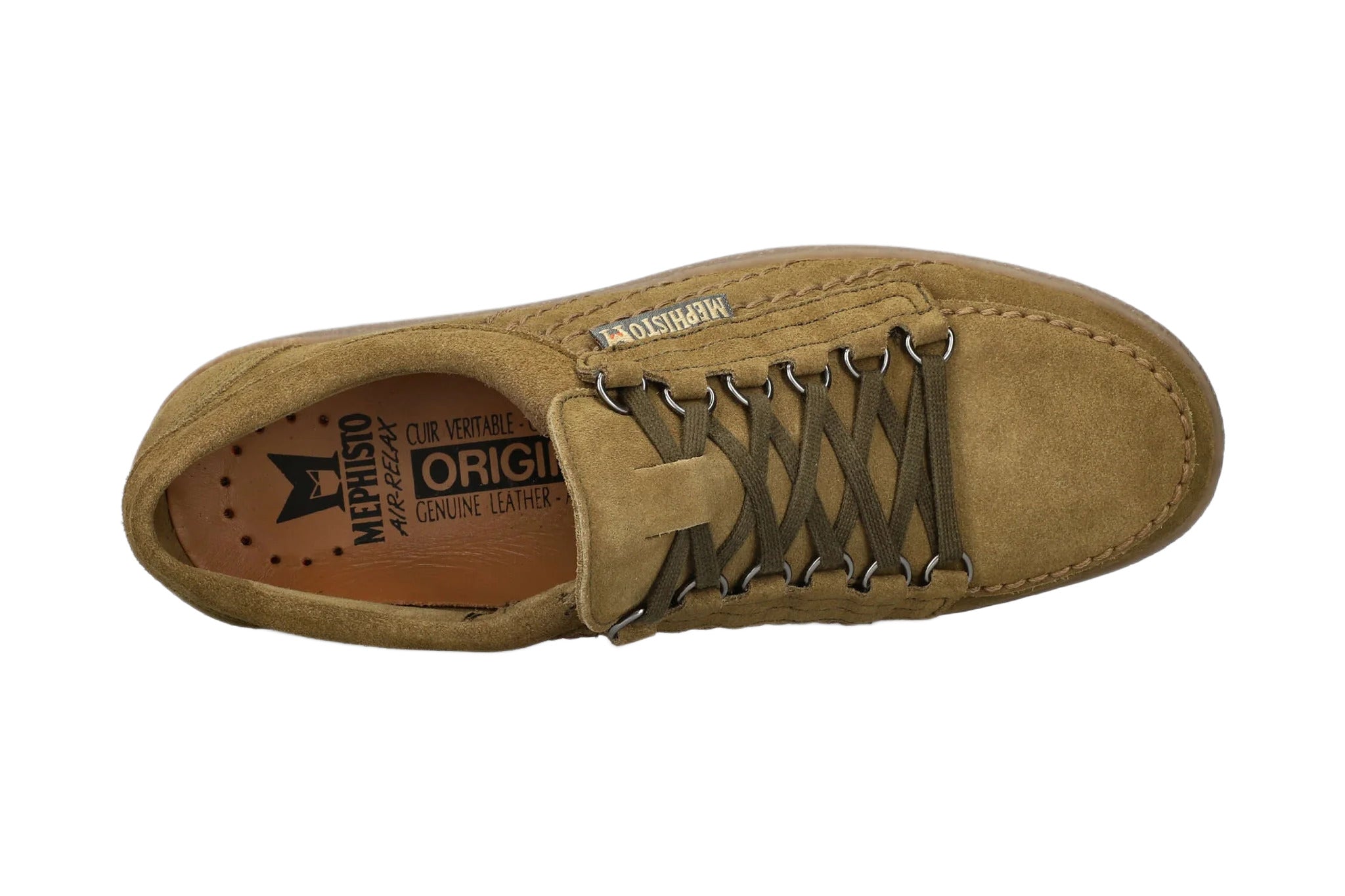 'Rainbow' scarpa stringata da uomo - verde