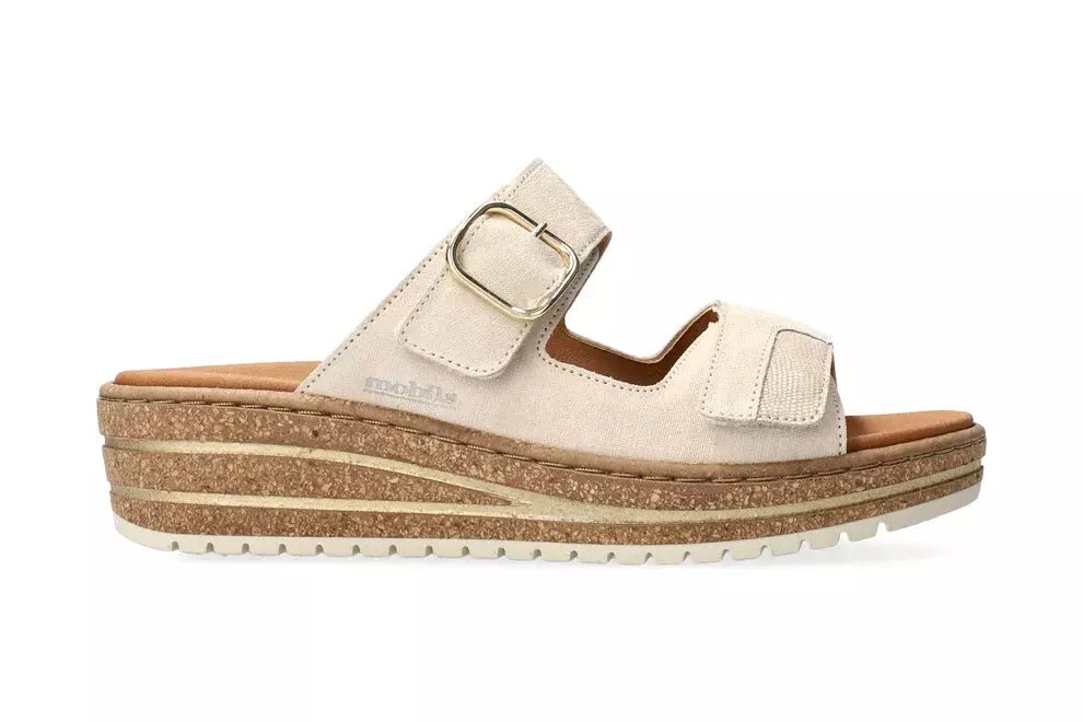 'Randya' women's sandal wide fit (H) - taupe - Chaplinshoes'Randya' women's sandal wide fit (H) - taupeMephisto