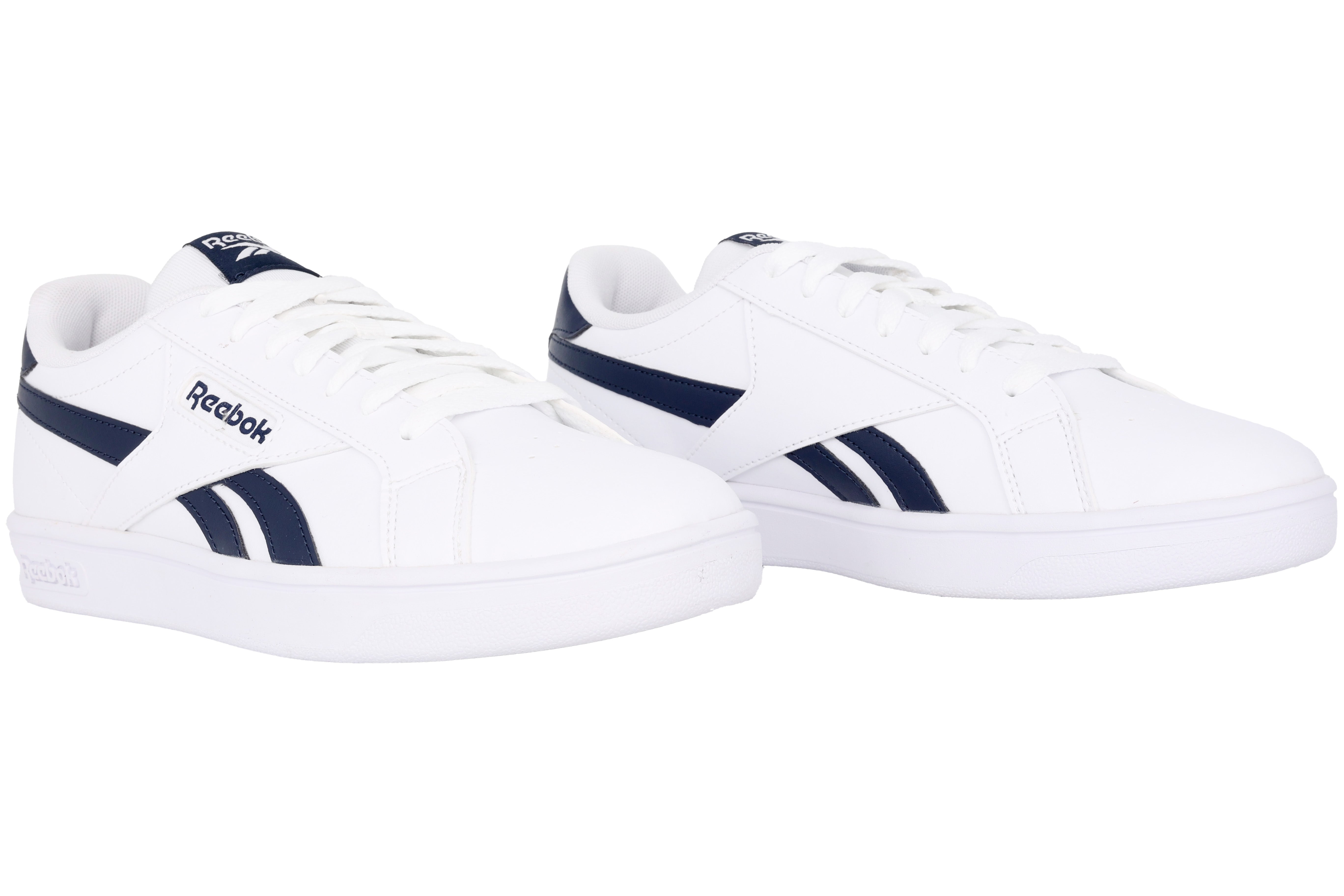Herensneaker met veters 'Court Retro' - Wit