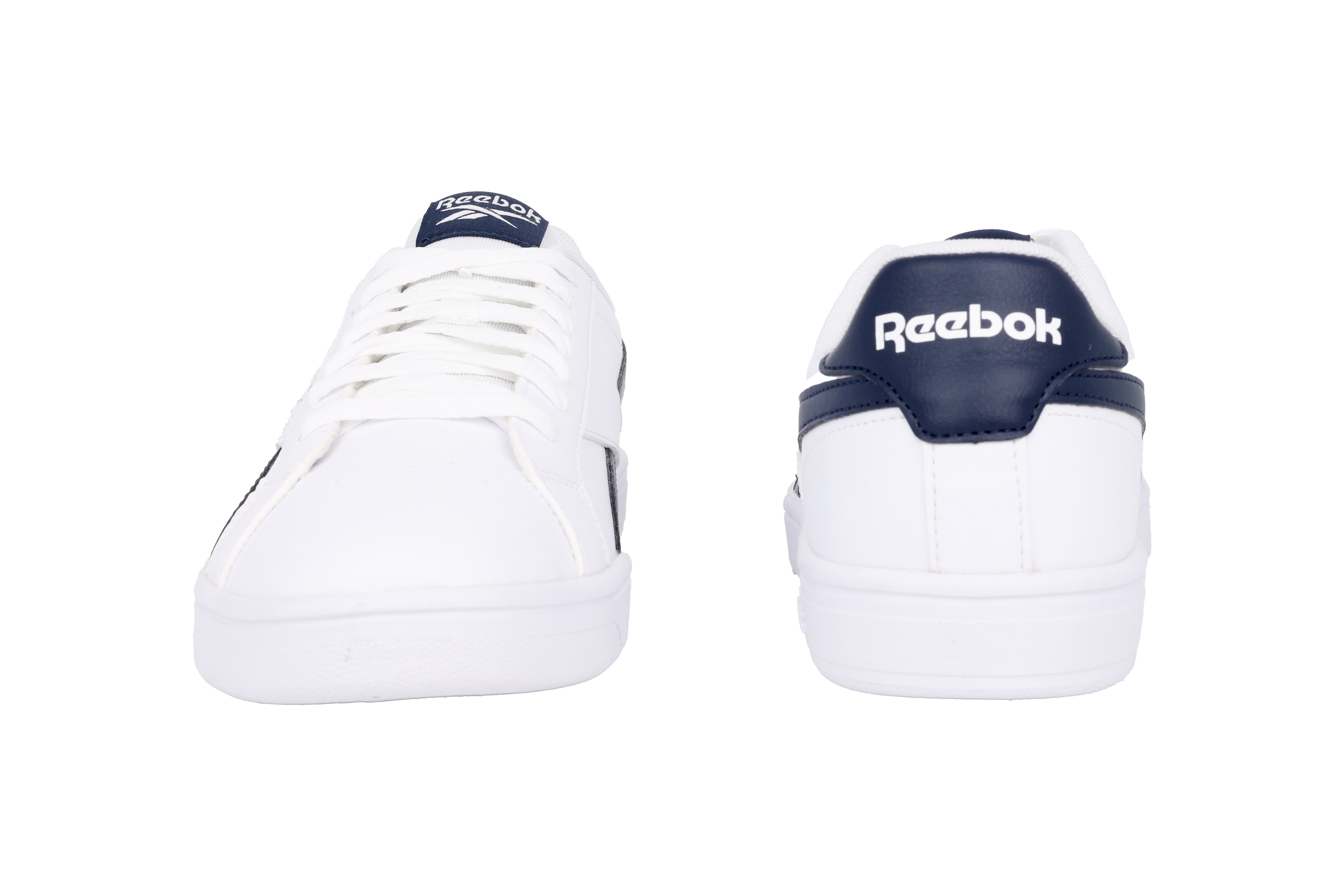 Herensneaker met veters 'Court Retro' - Wit