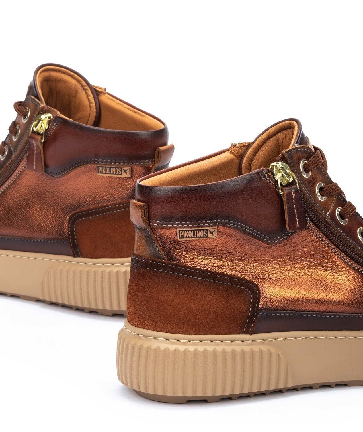 'Riells' dames sneakerlaars - Donkerbruin - Chaplinshoes'Riells' dames sneakerlaars - DonkerbruinPikolinos