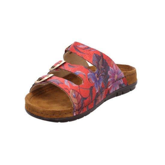 'Rodigo - D' women's sandal - Red flower - Chaplinshoes'Rodigo - D' women's sandal - Red flowerRohde