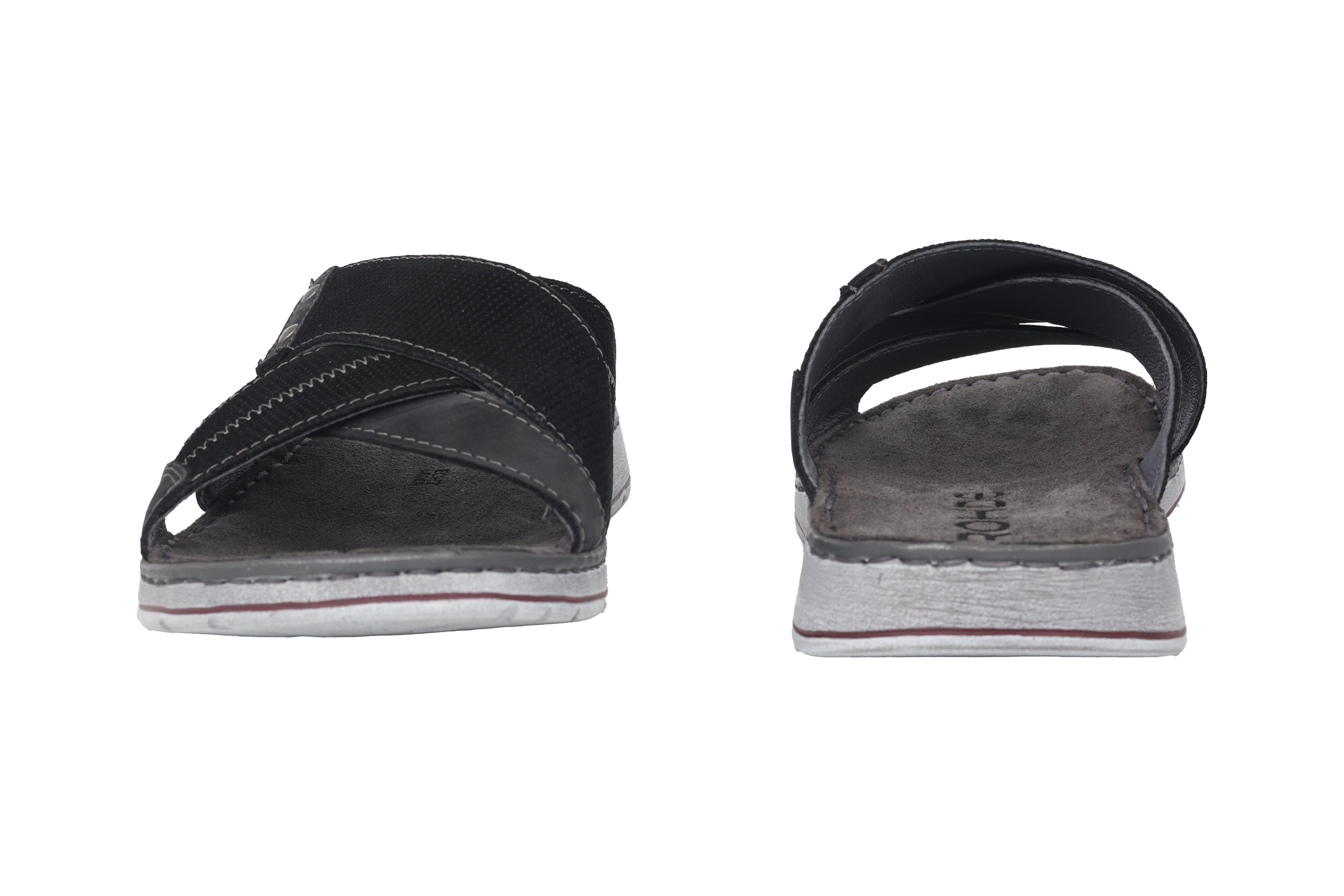 Sandale à enfiler pour homme 'Brunello' - Noir