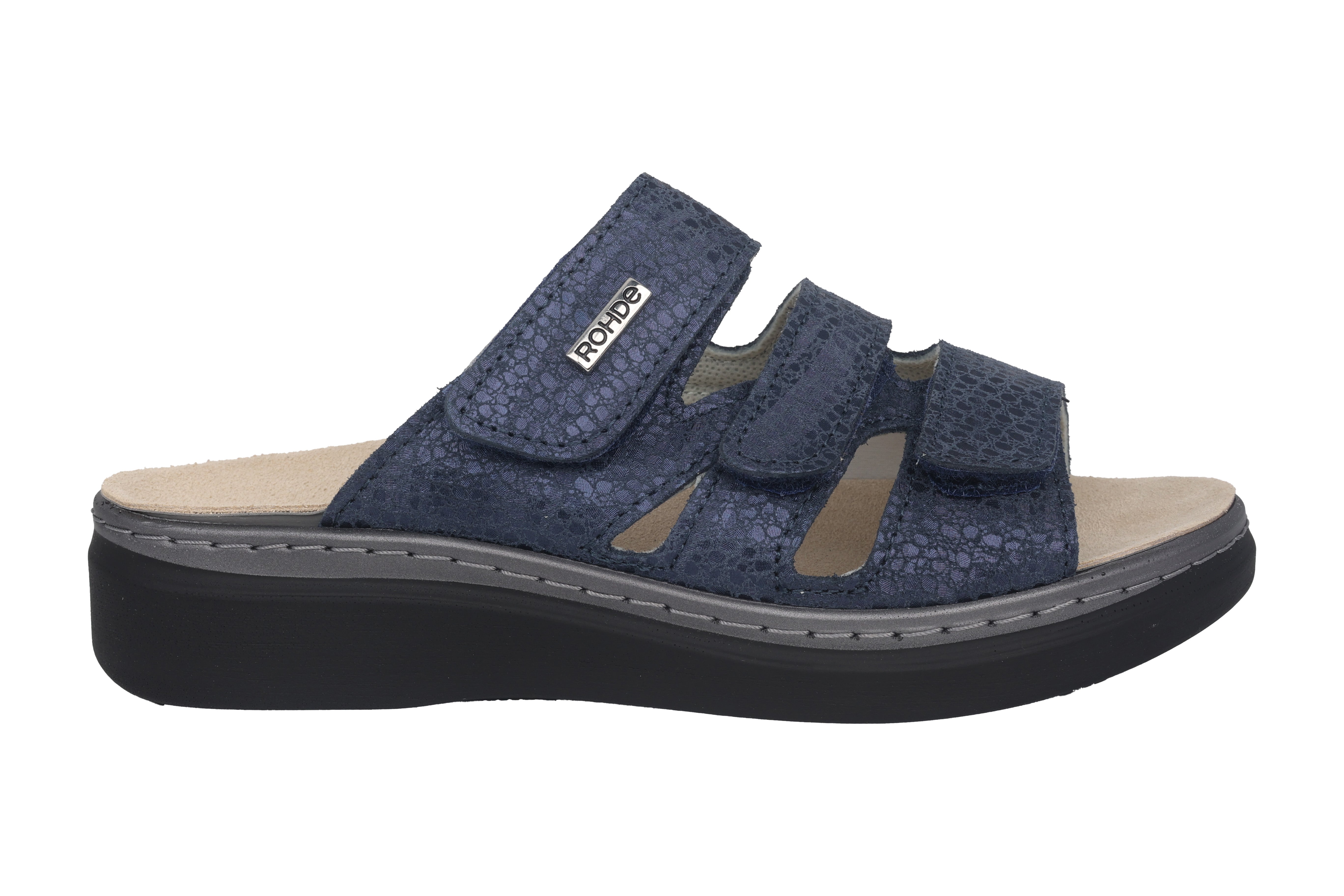 Damessandalen 'Abano' met bandjes - blauw