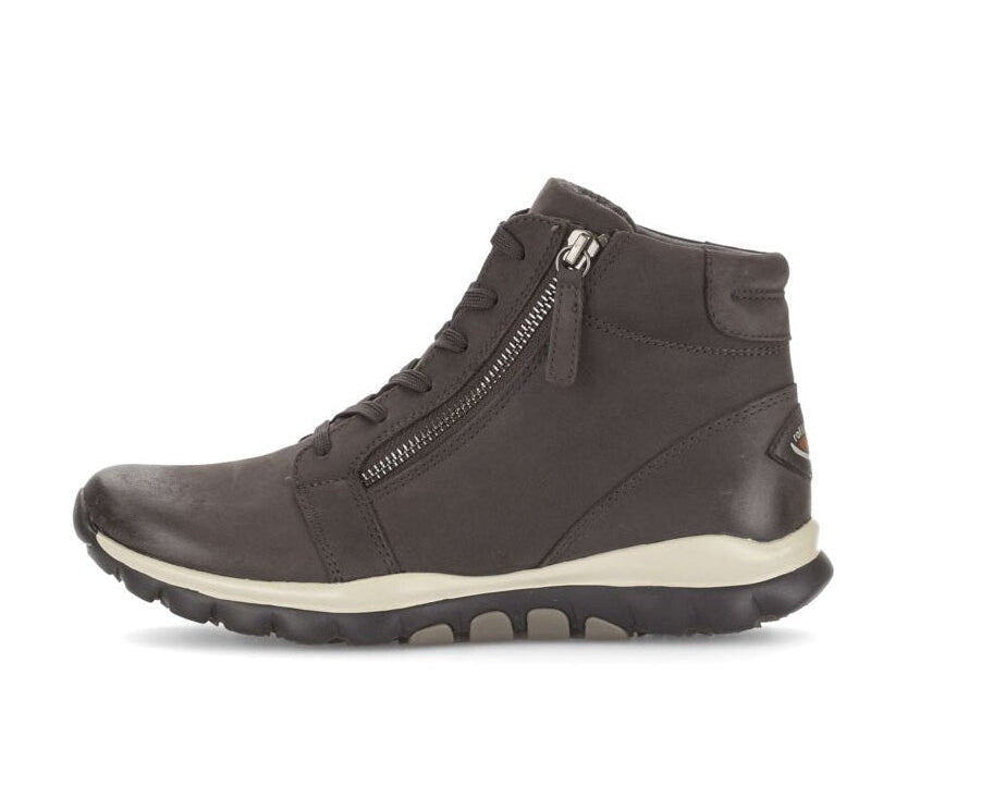 '0800.01.002' women's walking rolling lace-up boot - Dark Grey