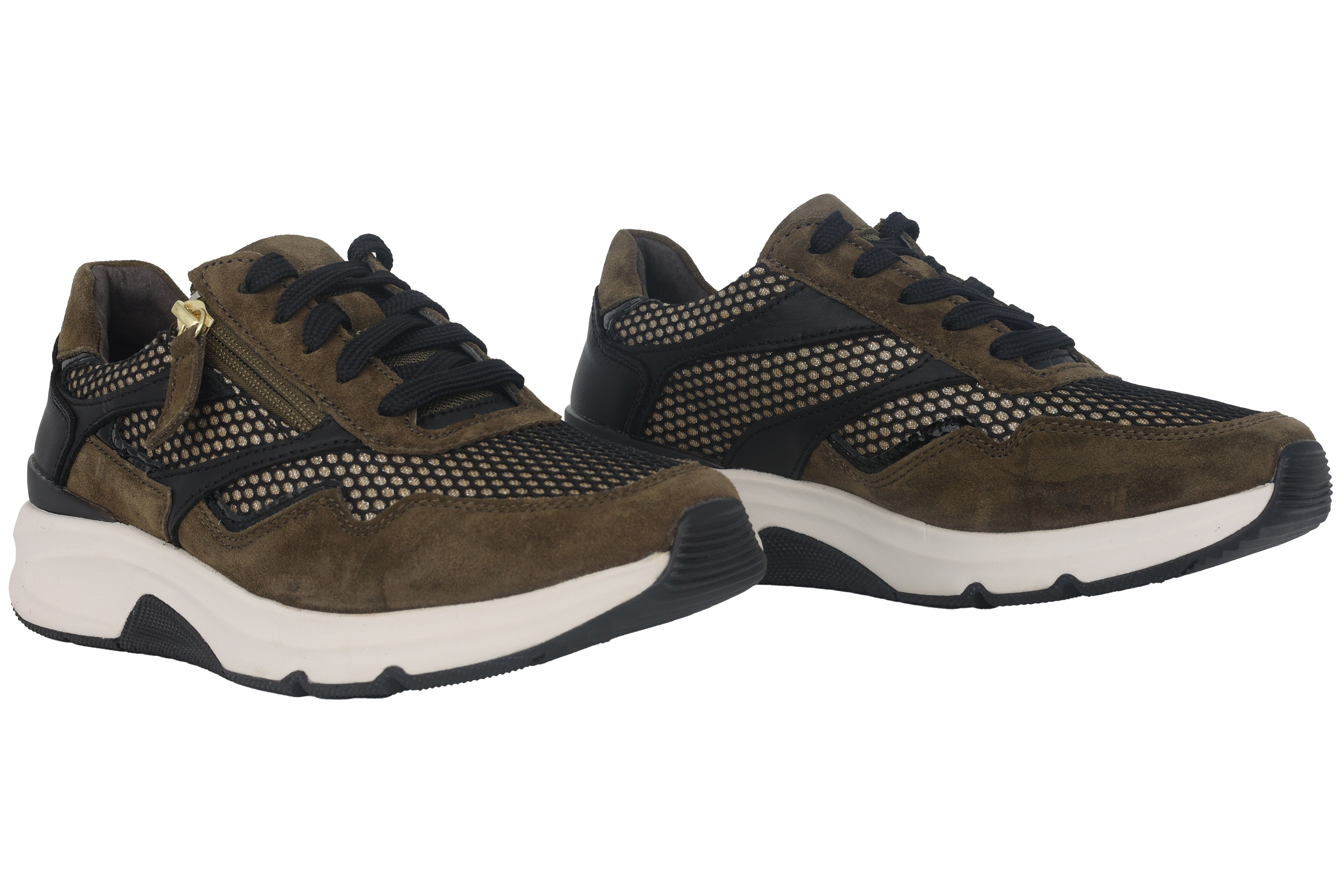 Rollschuh-Schnürsneaker „96.896.44“ für Damen – Grün