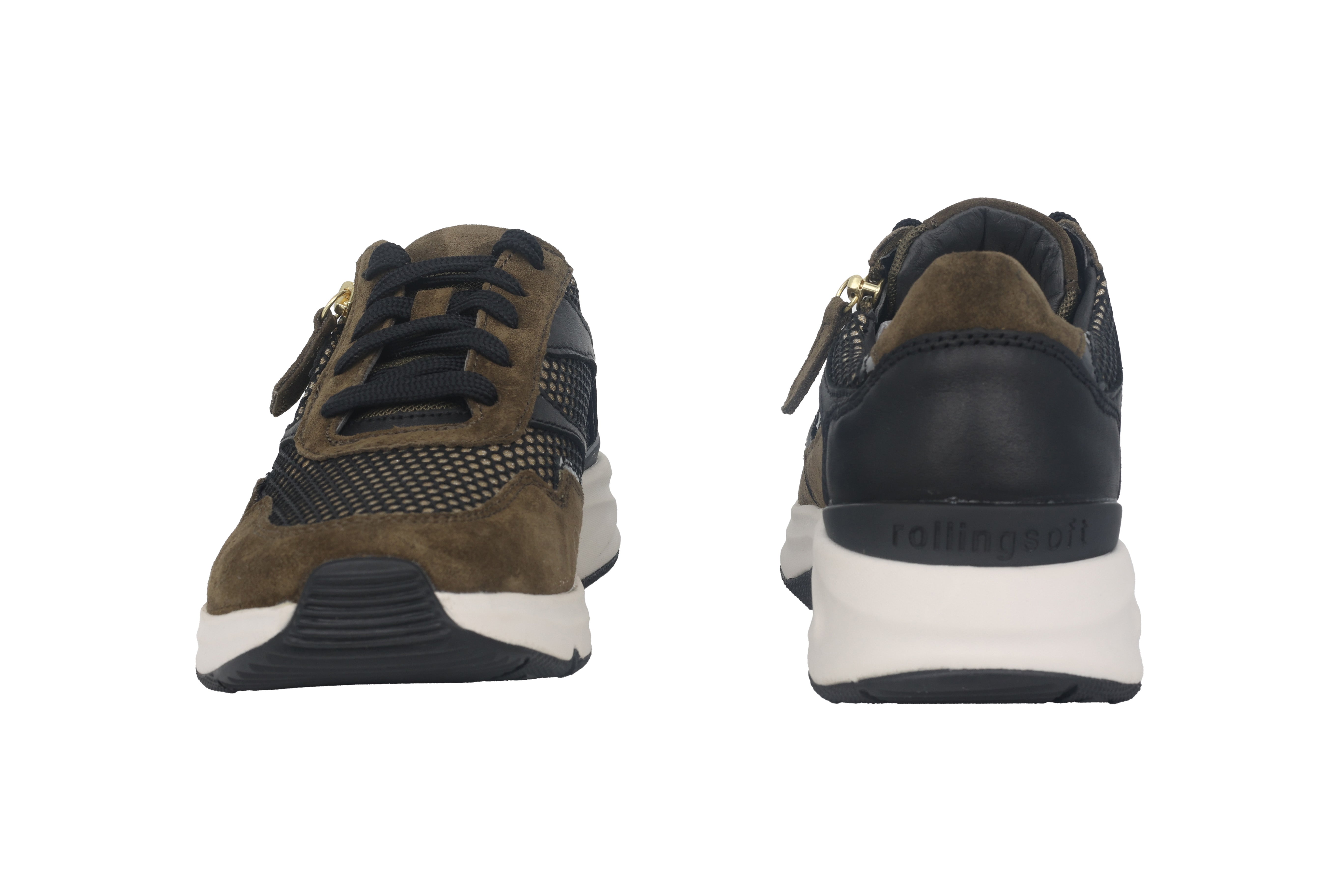 Rollschuh-Schnürsneaker „96.896.44“ für Damen – Grün