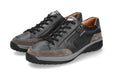 Herensneaker met veters 'Sacco' en rits - Grijs - ChaplinshoesVeter-sneaker voor heren 'Sacco' met rits - GrijsMephisto