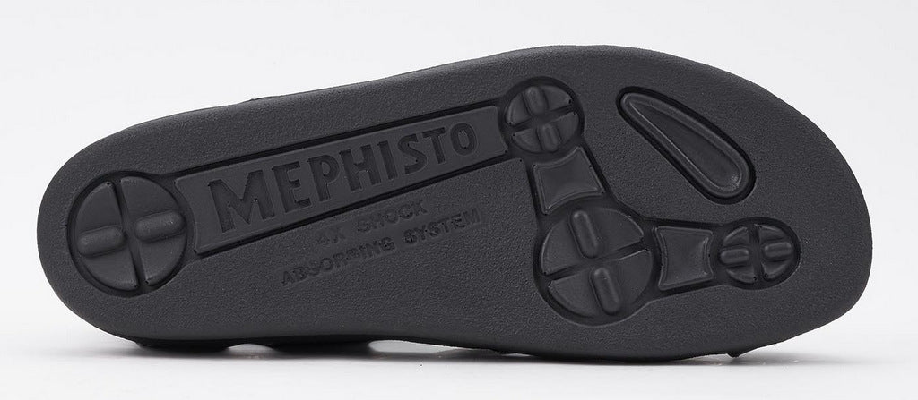 'Sam' men's semi closed sandal - Black smooth - Chaplinshoes'Sam' men's semi closed sandal - Black smoothMephisto