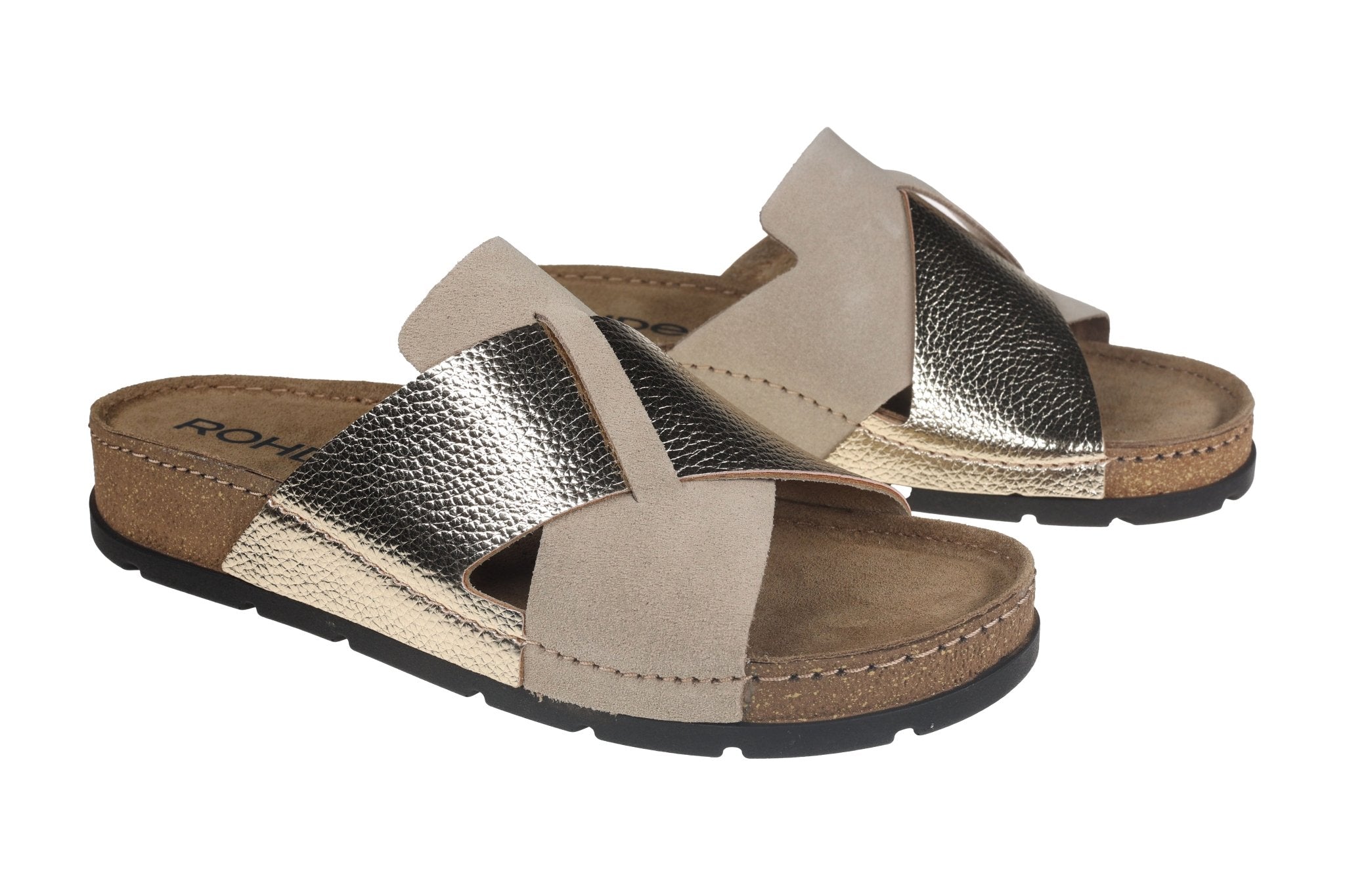 Damesslipper 'Soave' - goud - ChaplinshoesDamessandaal 'Soave' - goudRohde
