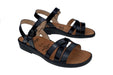 'Sonnica' women's small fit (E) sandal - Black - Chaplinshoes'Sonnica' women's small fit (E) sandal - BlackGanter