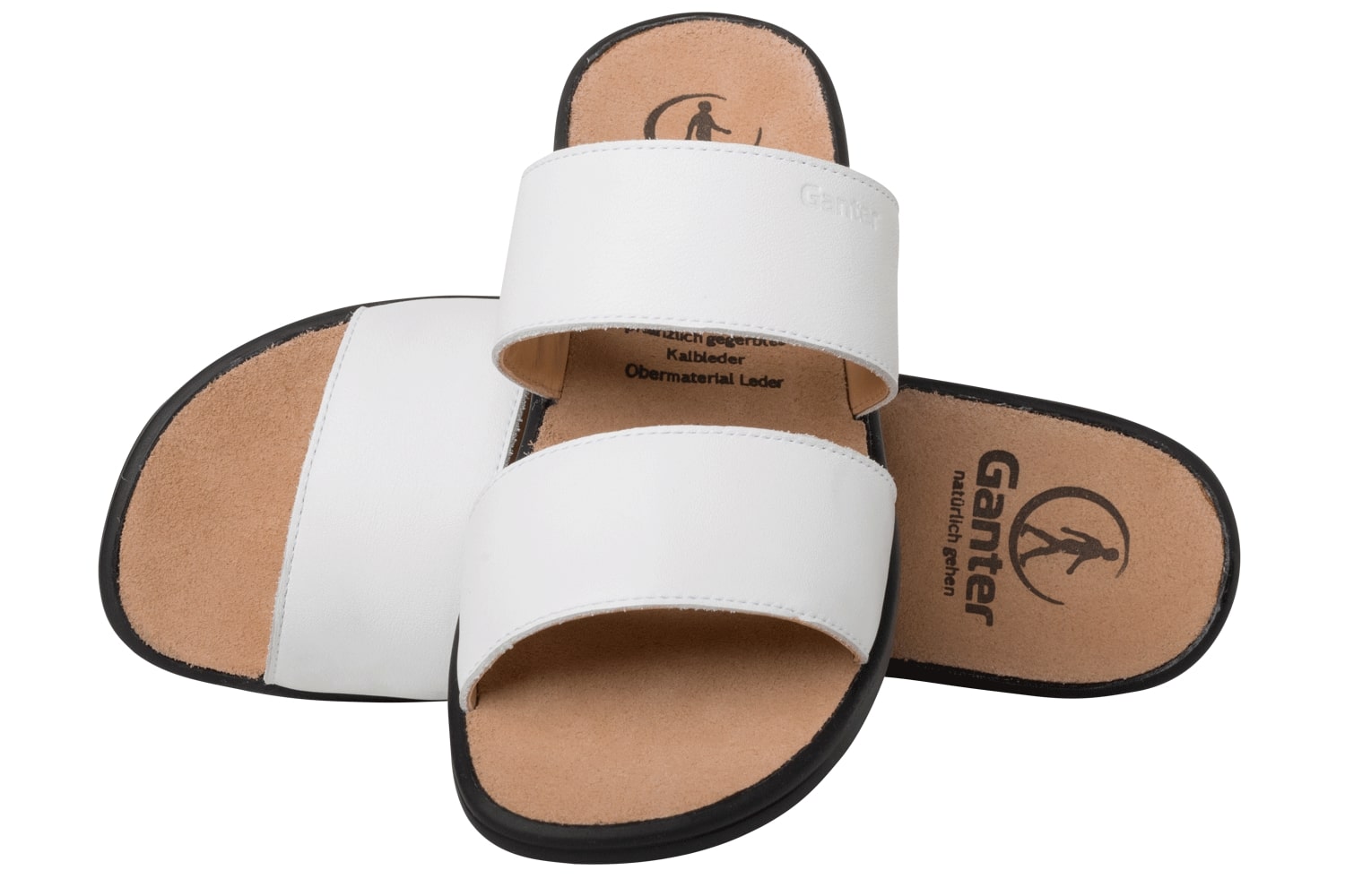 'Sonnica' women's small fit slide sandal - white - Chaplinshoes'Sonnica' women's small fit slide sandal - whiteGanter