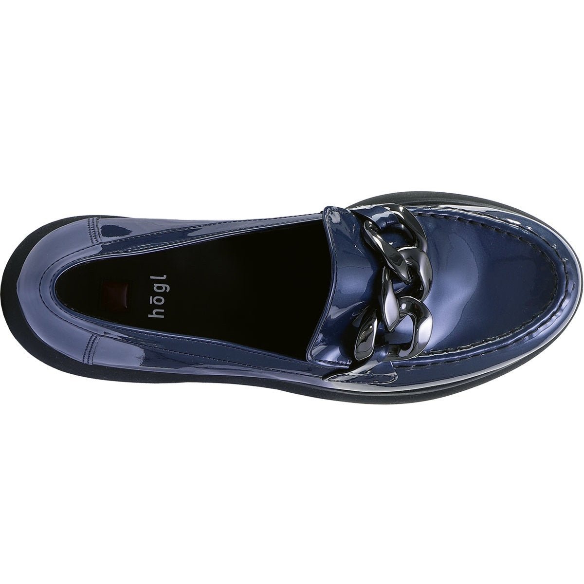 'Stacy' women's loafer - Patent blue - Chaplinshoes'Stacy' women's loafer - Patent blueHögl