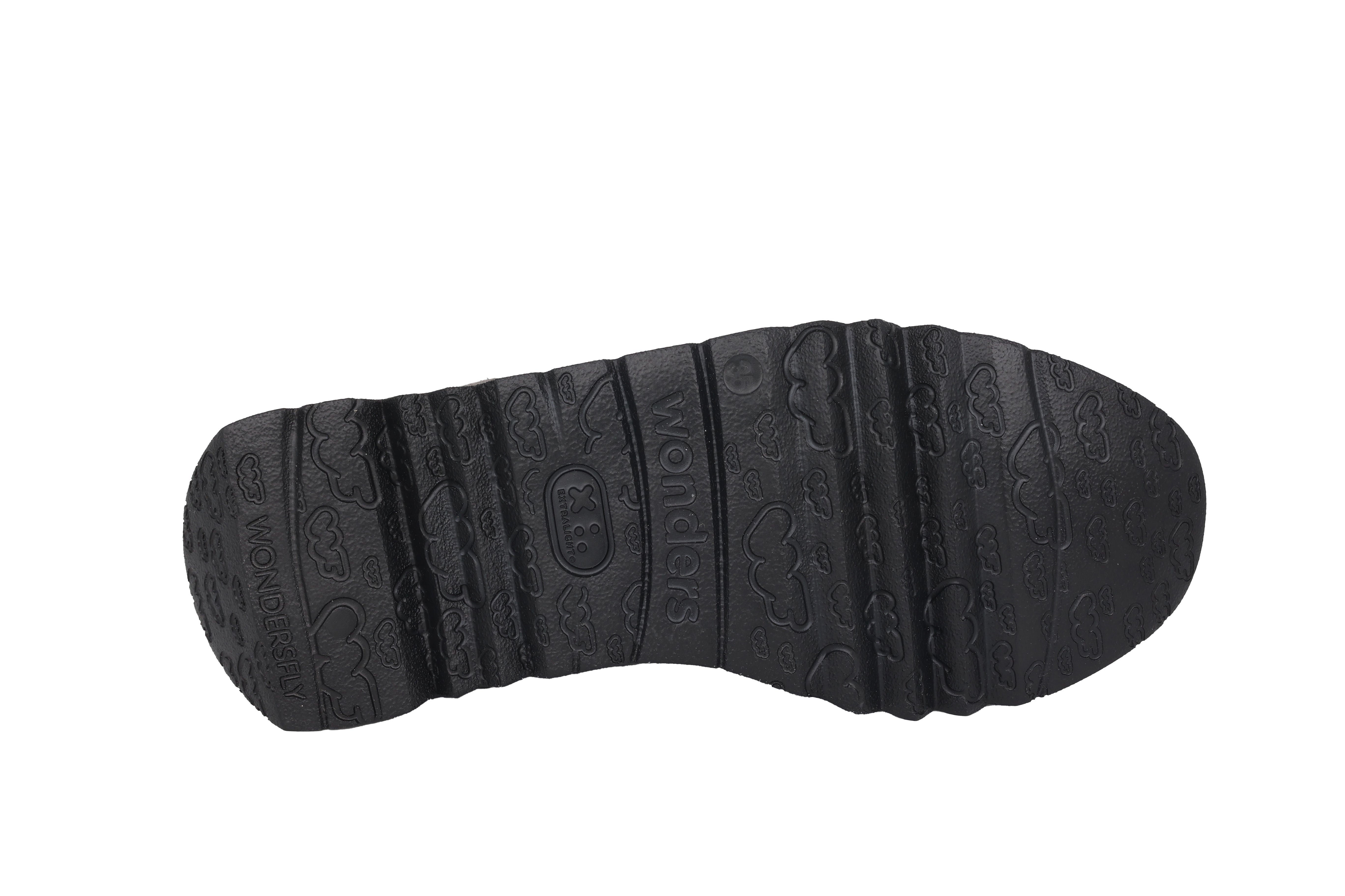 Zapatilla de mujer con cordones 'Suki' - Mezcla de negros