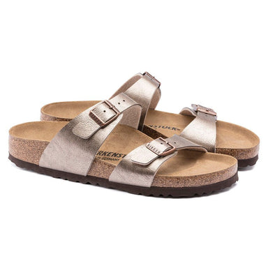 Damessandaal 'Sydney BS' - Taupe lak - Chaplinshoes'Sydney BS' damesslipper - Taupe lakBirkenstock