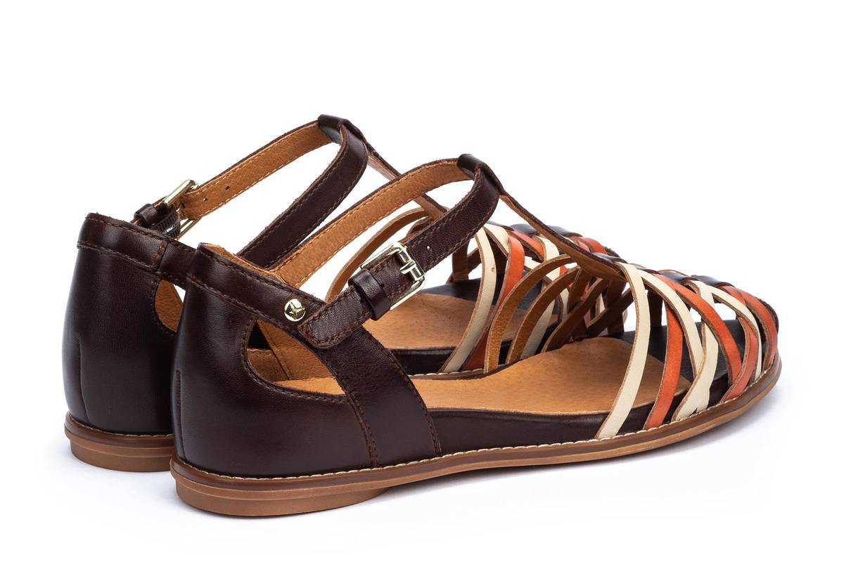 Damessandaal 'Talavera' - rood mix - ChaplinshoesDamessandaal 'Talavera' - rood mixPikolinos