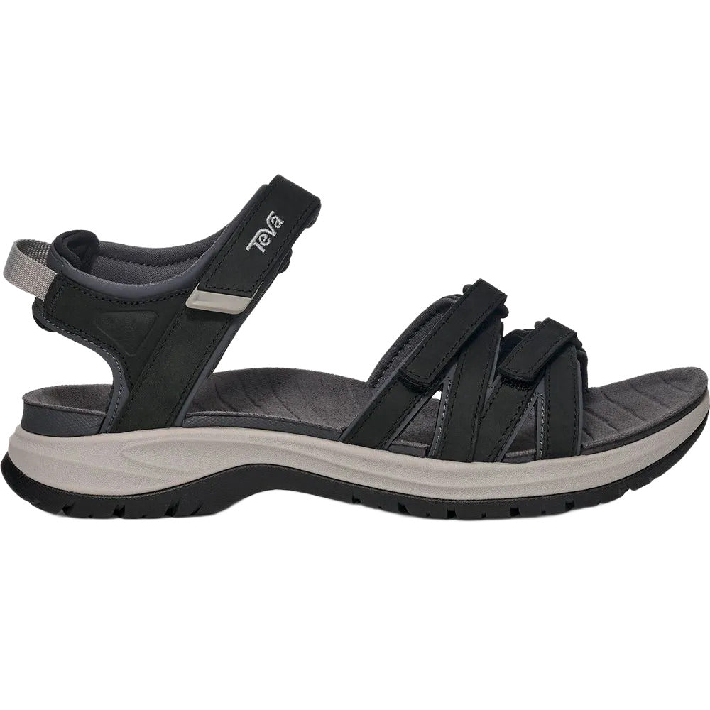 'Tirra Sport Leather' damesandal - sort