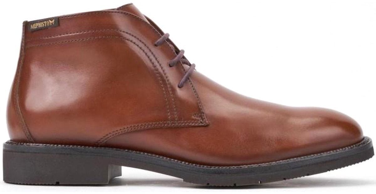 Bota con cordones hecha a mano Goodyear para hombre 'TIBERIO CRUST' - Marrón - Chaplinshoes'TIBERIO CRUST' Bota con cordones hecha a mano Goodyear para hombre - MarrónMephisto