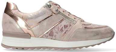 Damessneaker met veters 'Toscana' en rits - Roze beige - ChaplinshoesDamessneaker met veters 'Toscana' en rits - Roze beige Mephisto